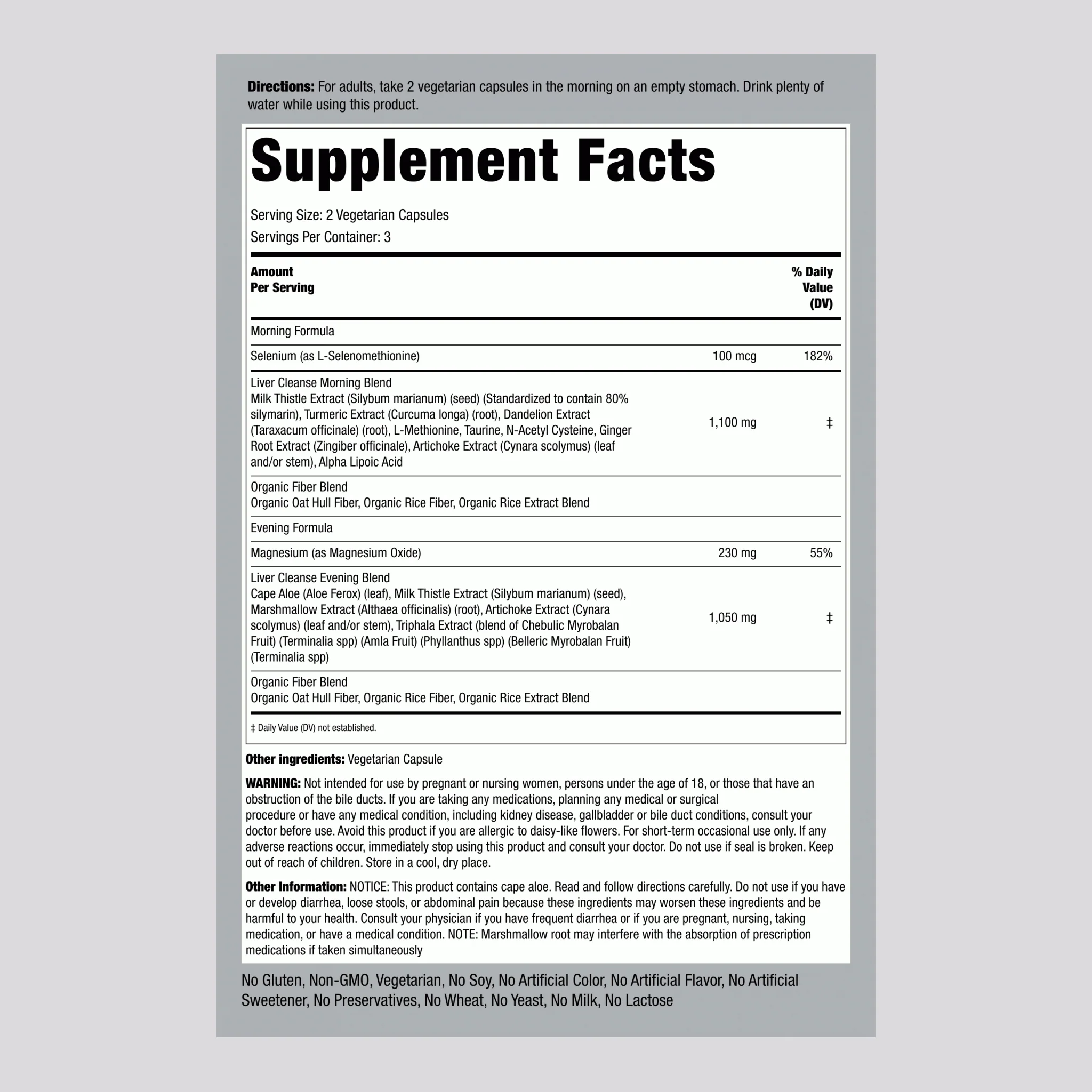 3 Day Liver Cleanse, 12 Vegetarian Capsules - Image 2