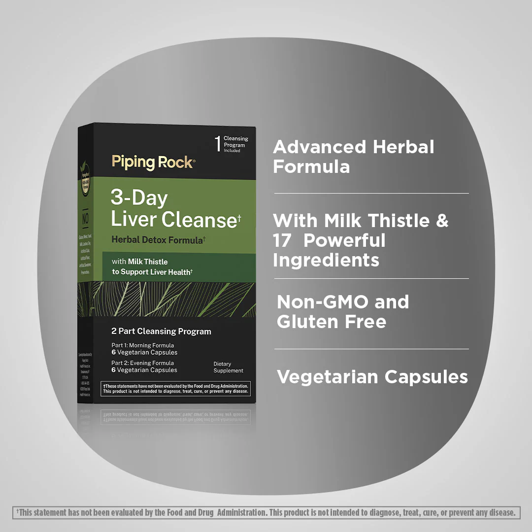 3 Day Liver Cleanse, 12 Vegetarian Capsules - Image 3