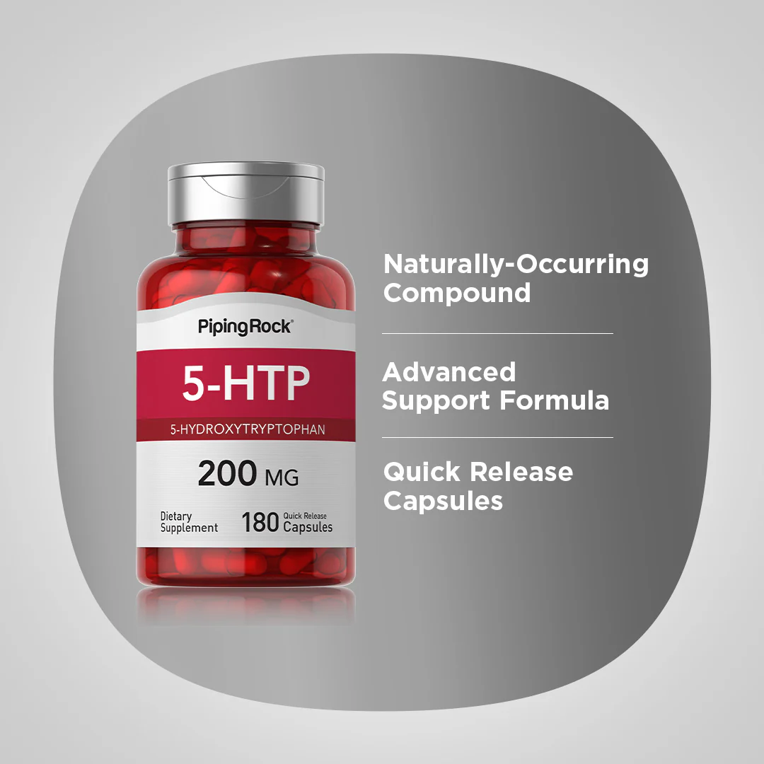 5-HTP, 200 mg, 180 Quick Release Capsules - Image 4