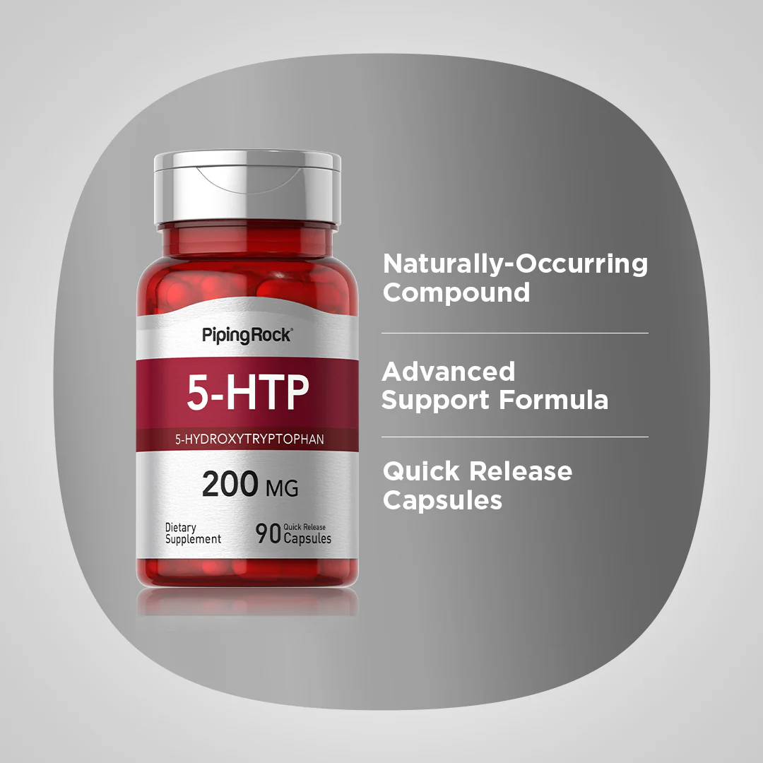5-HTP, 200 mg, 90 Quick Release Capsules - Image 4