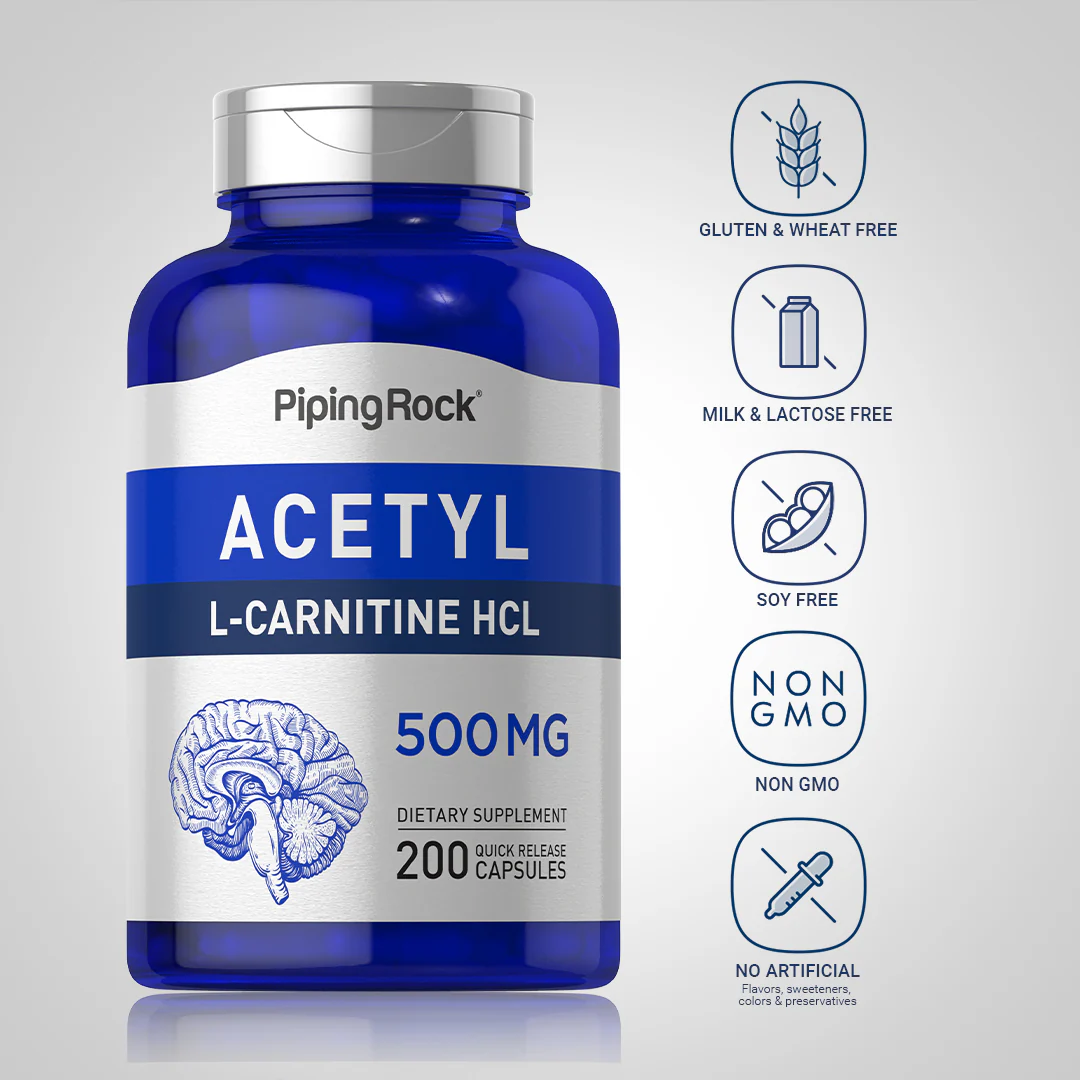 Acetyl L-Carnitine, 500 mg, 200 Quick Release Capsules - Image 5