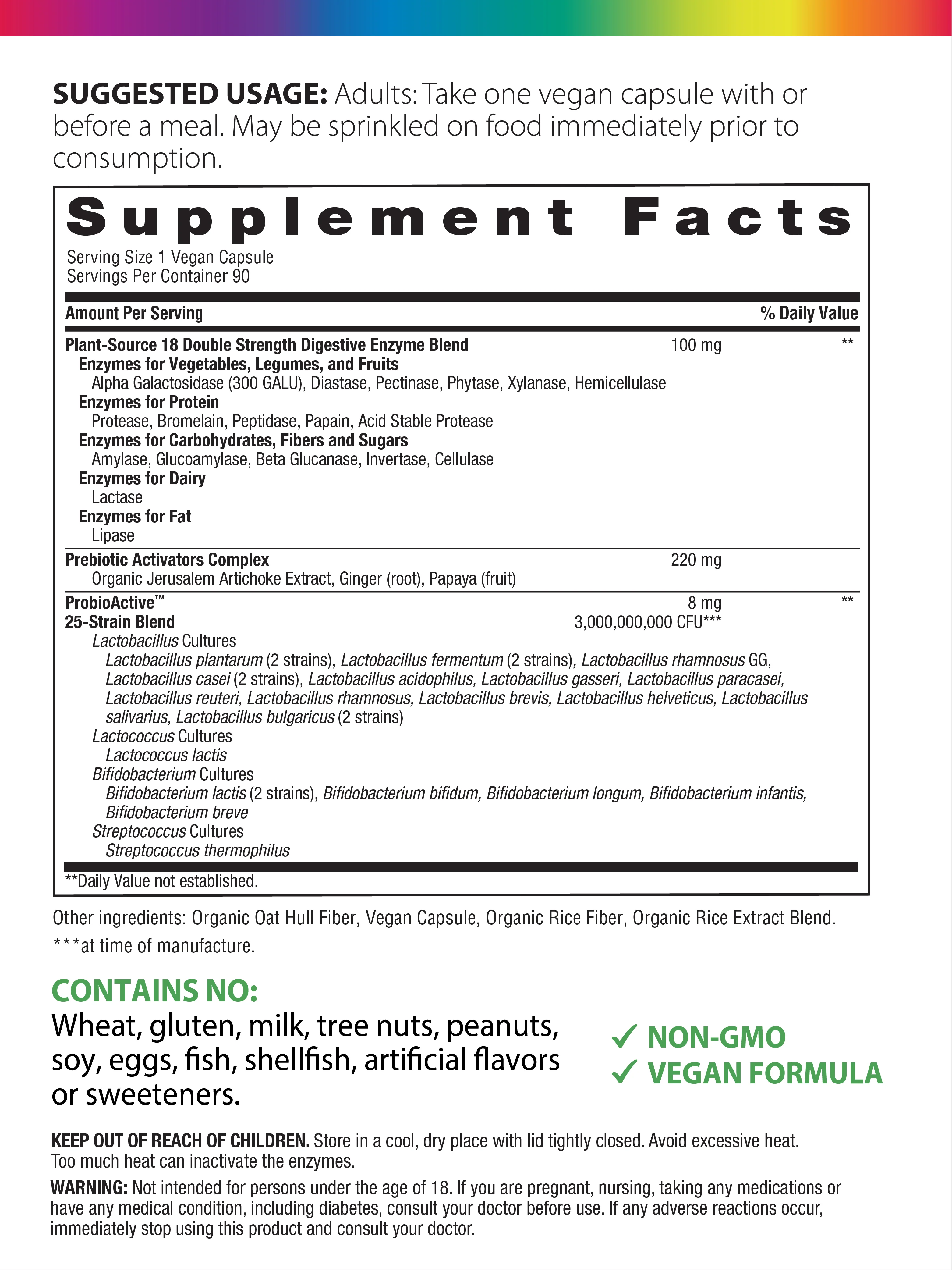 All-Zyme Double Strength, 90 Vegan Capsules - Image 3