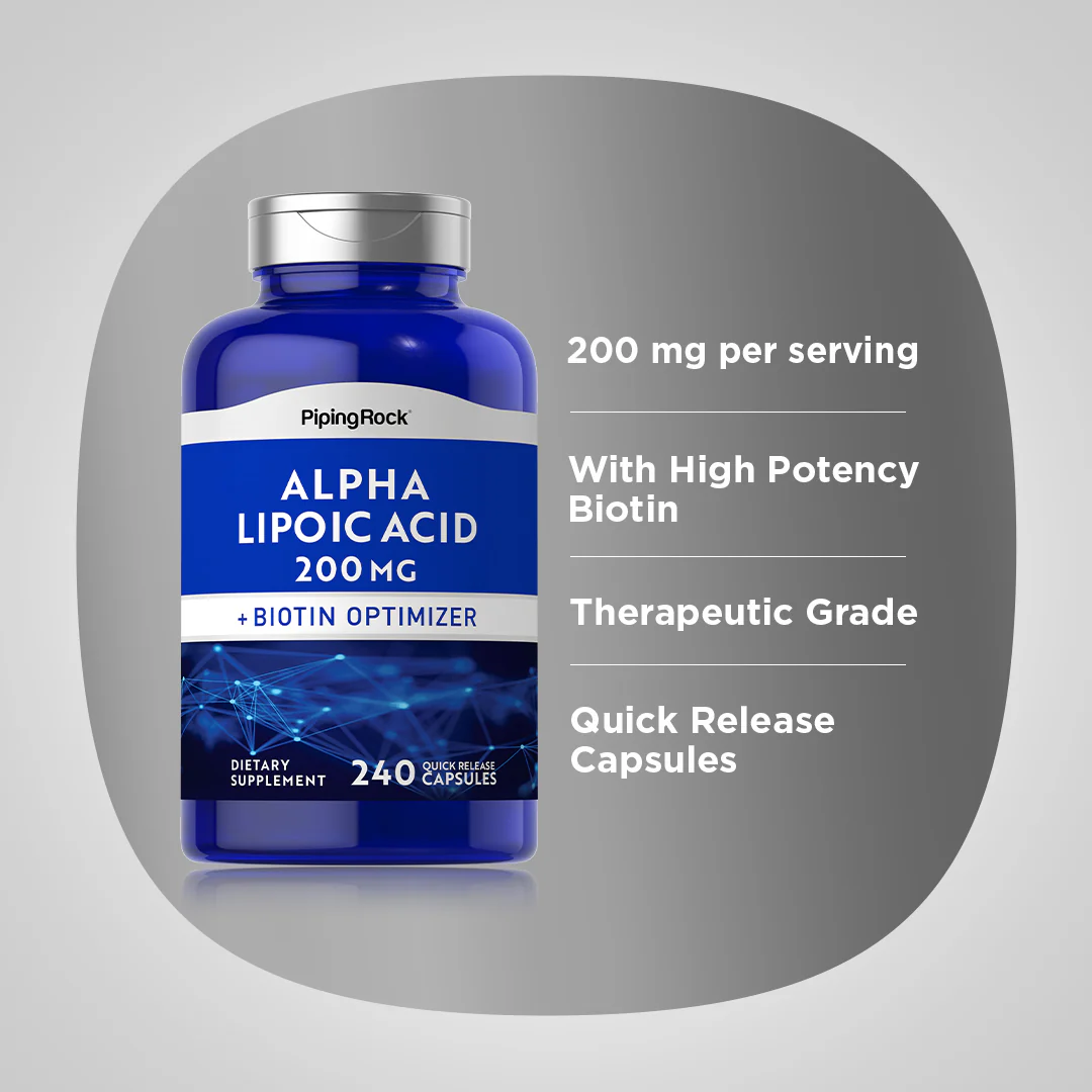 Alpha Lipoic Acid, 200 mg, 240 Quick Release Capsules - Image 4