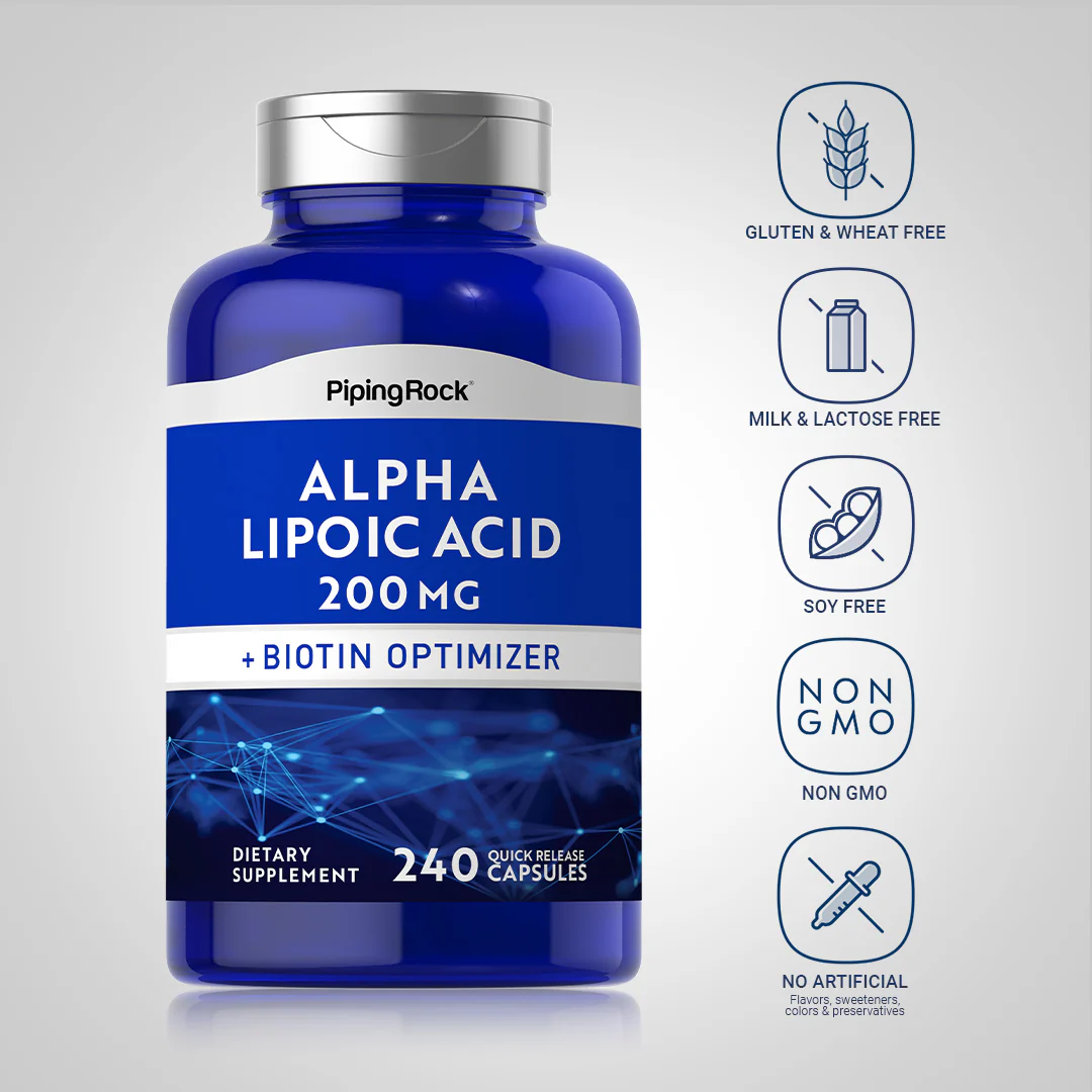 Alpha Lipoic Acid, 200 mg, 240 Quick Release Capsules, 2  Bottles - Image 5