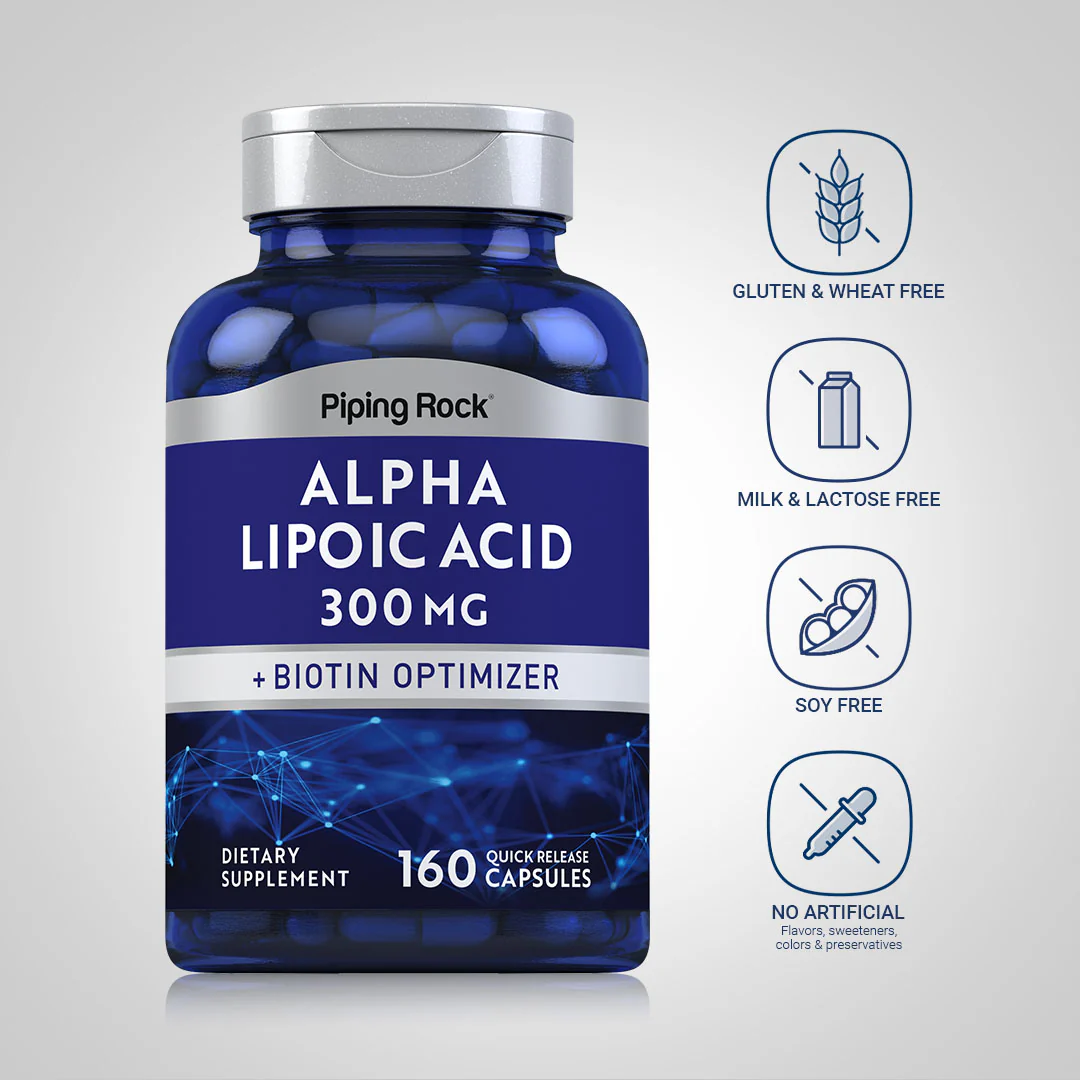Alpha Lipoic Acid, 300 mg, 160 Quick Release Capsules - Image 5