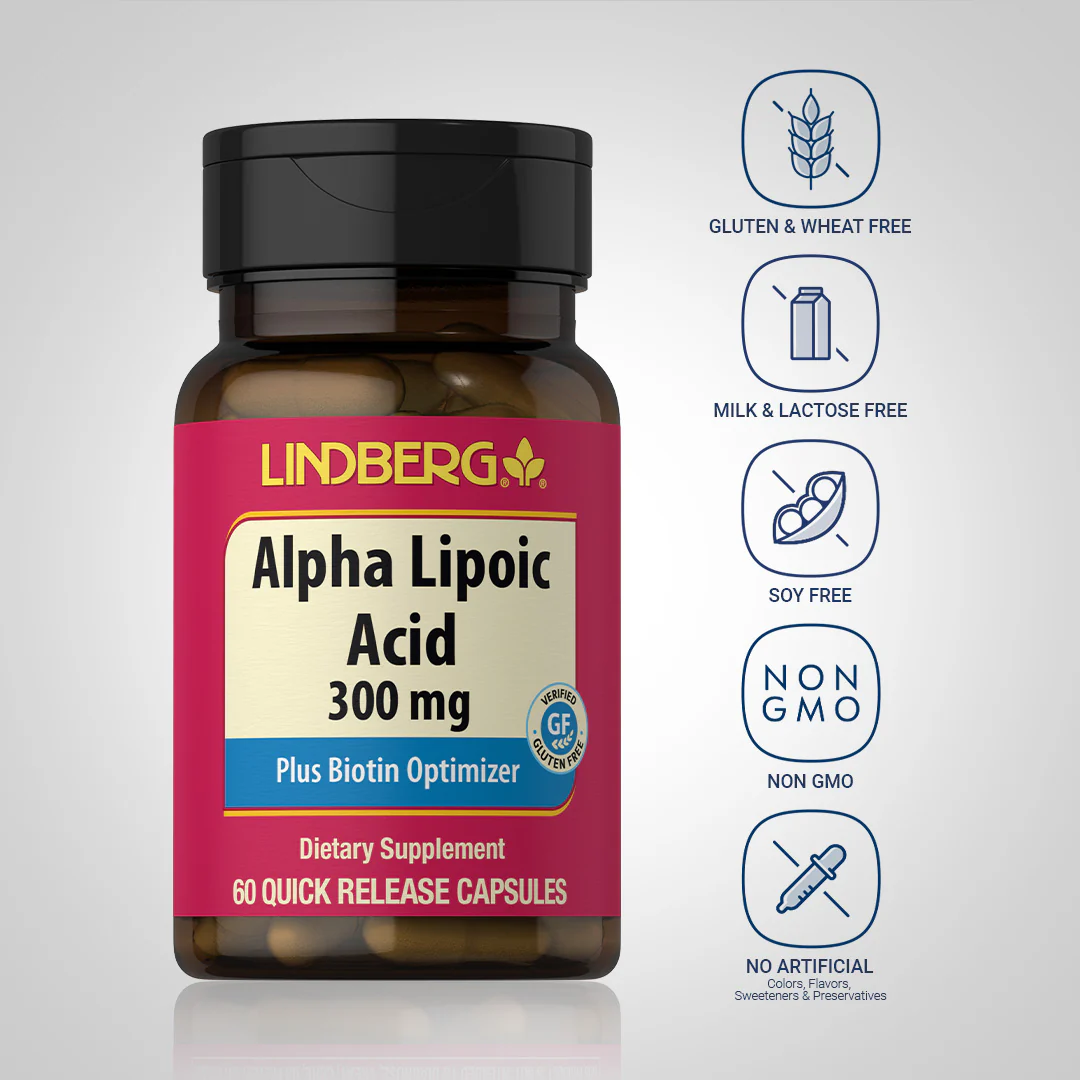 Alpha Lipoic Acid, 300 mg, 60 Quick Release Capsules - Image 5