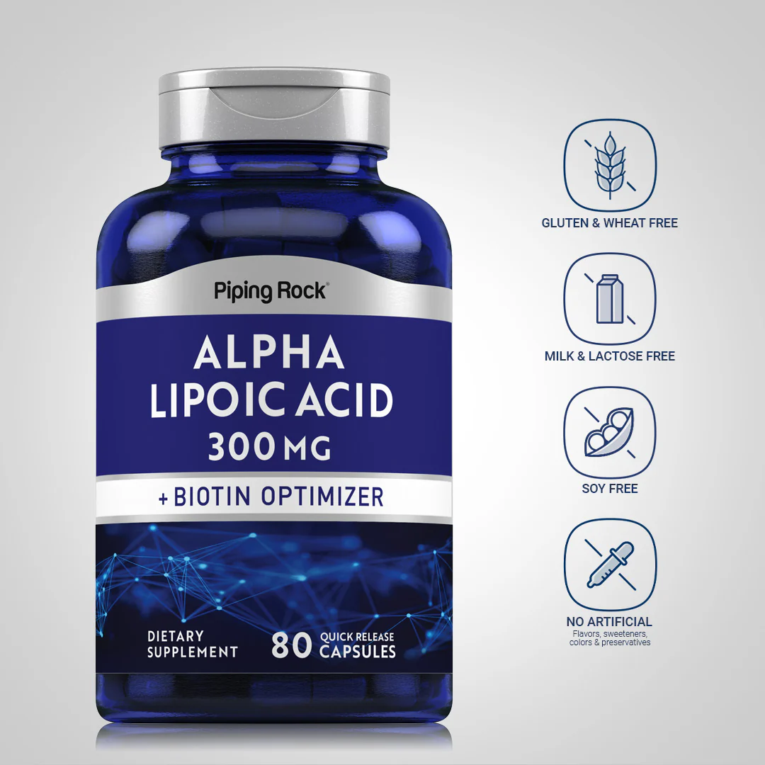 Alpha Lipoic Acid, 300 mg, 80 Quick Release Capsules - Image 6