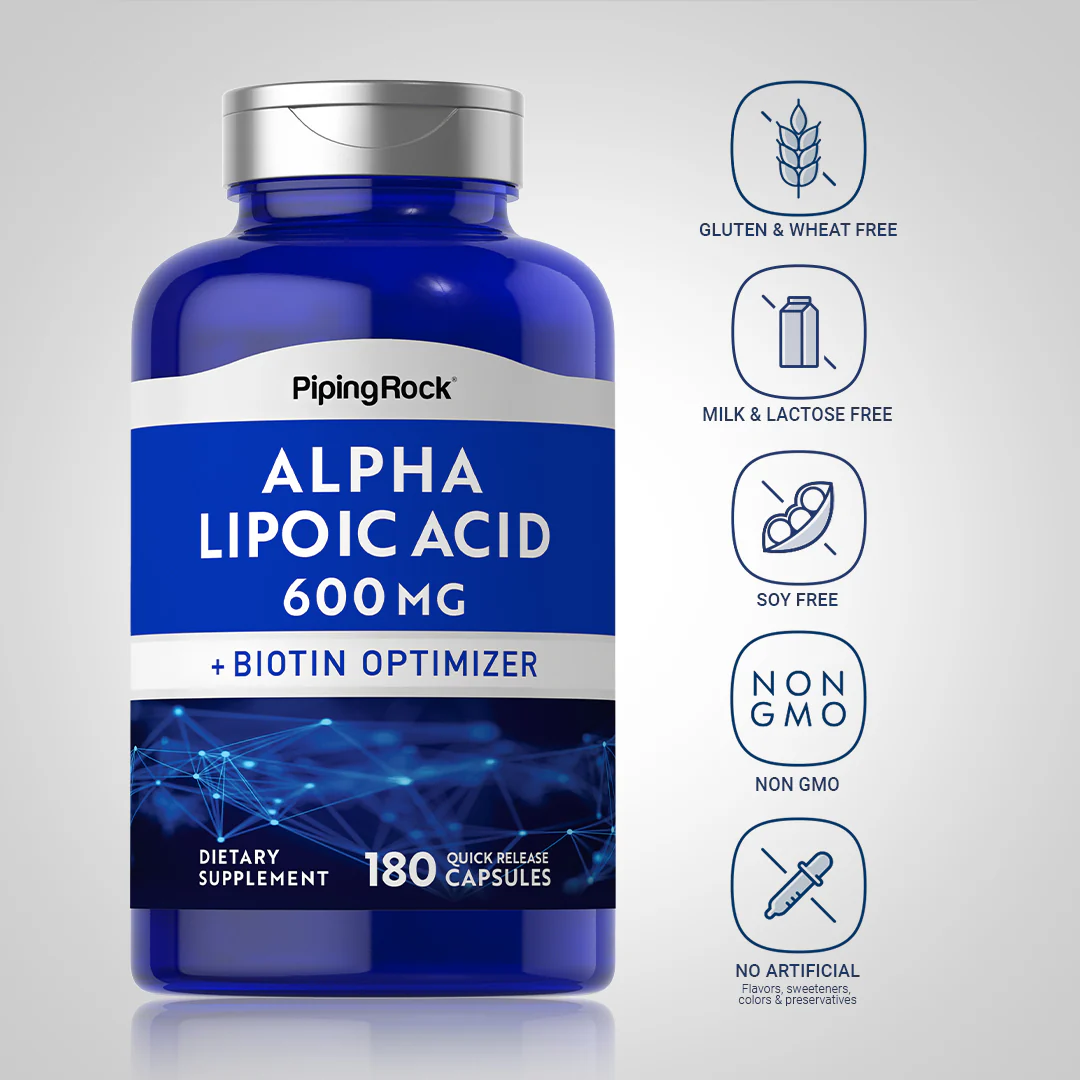 Alpha Lipoic Acid, 600 mg, 180 Quick Release Capsules - Image 5
