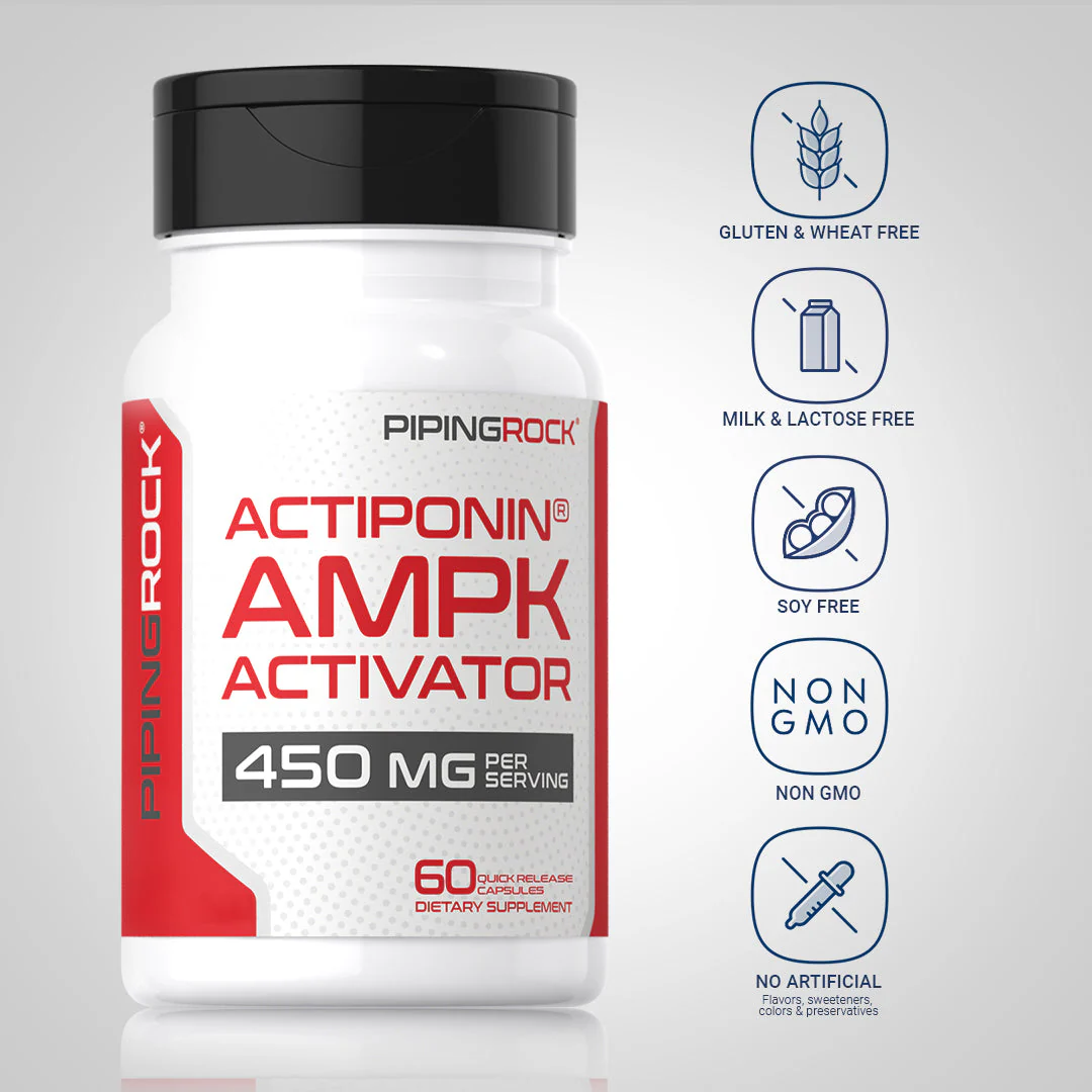 AMPK Activator (Actiponin), 450 mg (per serving), 60 Quick Release Capsules, 2  Bottles - Image 5