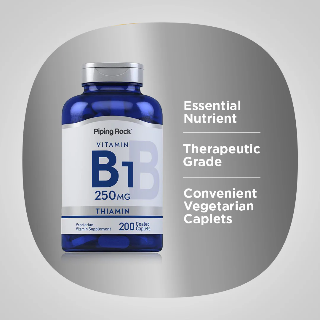 B-1 (Thiamin), 250 mg, 200 Coated Caplets - Image 3
