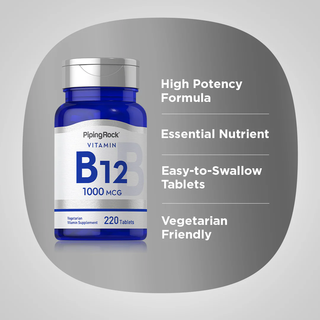 B-12, 1000 mcg, 220 Tablets - Image 4