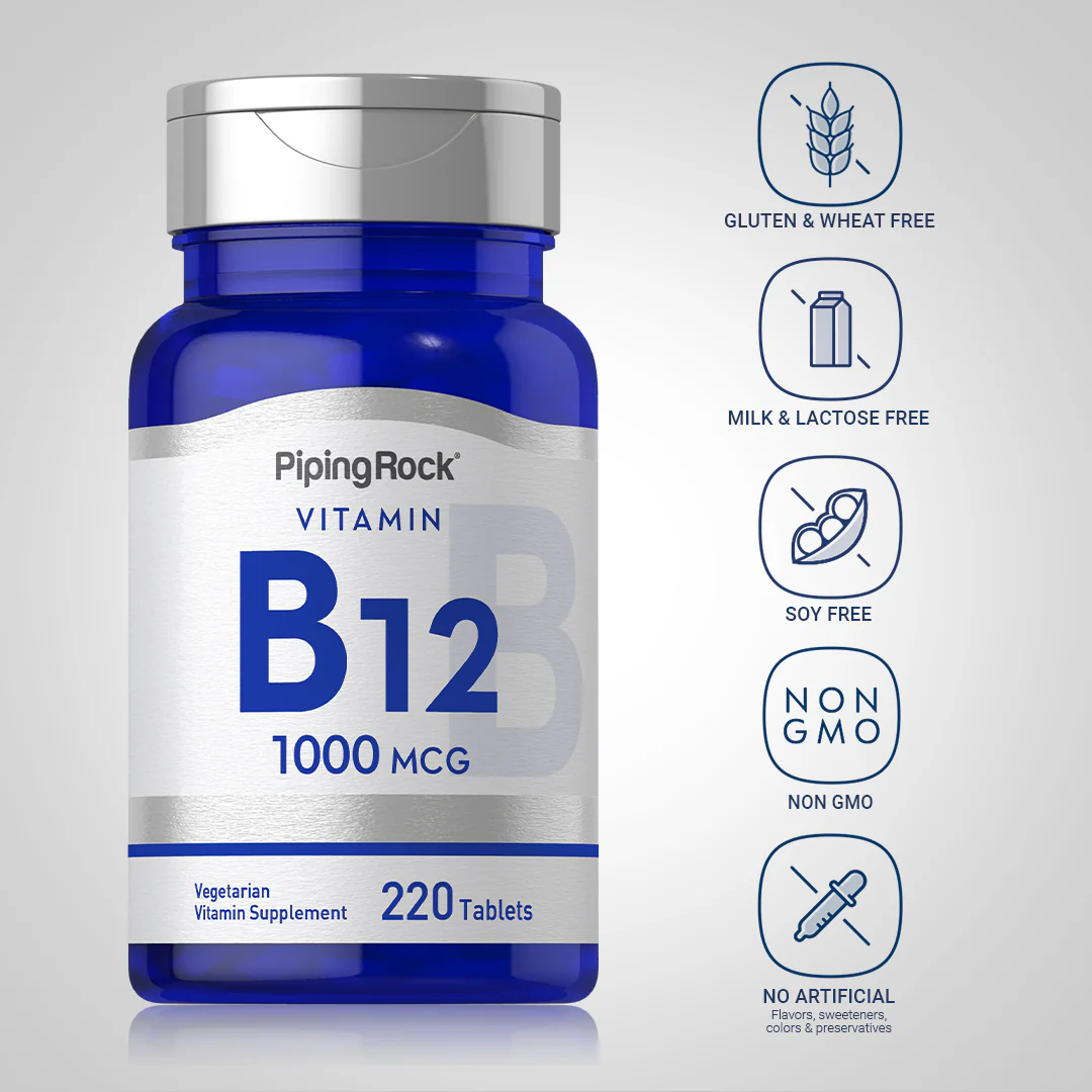 B-12, 1000 mcg, 220 Tablets, 2  Bottles - Image 5