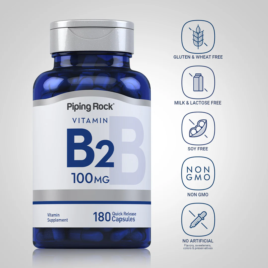 B-2 (Riboflavin), 100 mg, 180 Quick Release Capsules - Image 5
