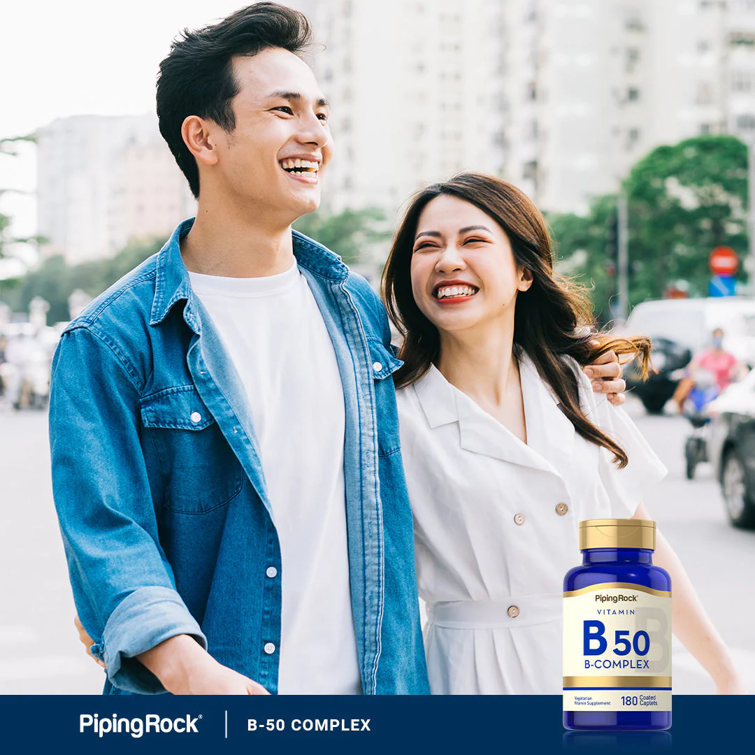 B-50 Vitamin B Complex, 180 Coated Caplets, 2  Bottles - Image 7