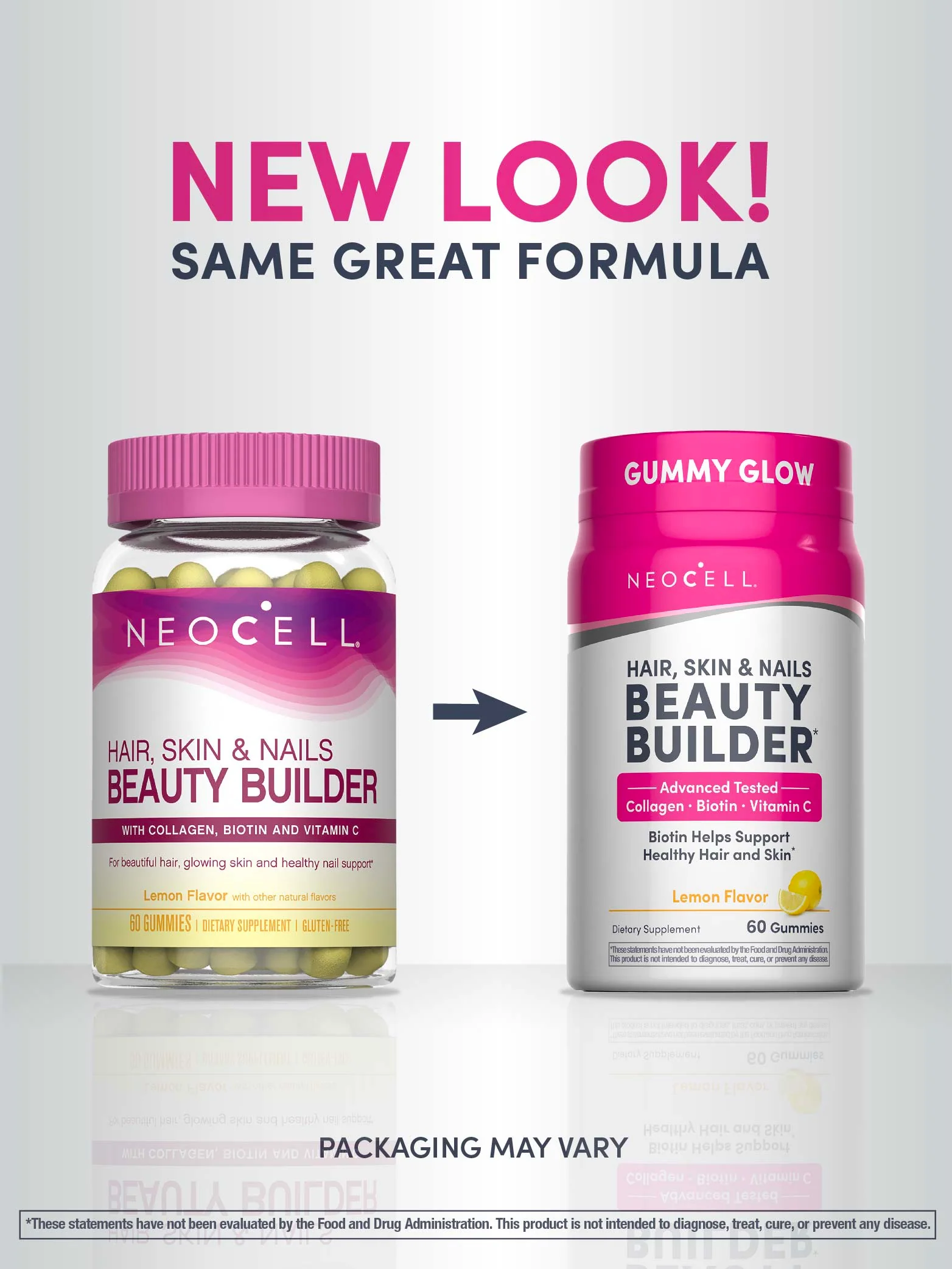 Beauty Builder Hair, Skin & Nails Gummies Lemon Flavor, 60 Tasty Gummies - Image 4