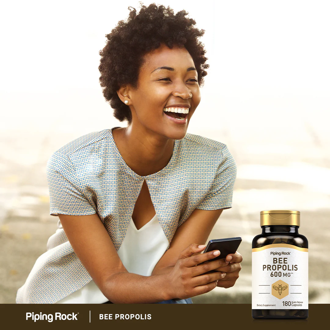 Bee Propolis, 600 mg, 180 Quick Release Capsules - Image 7