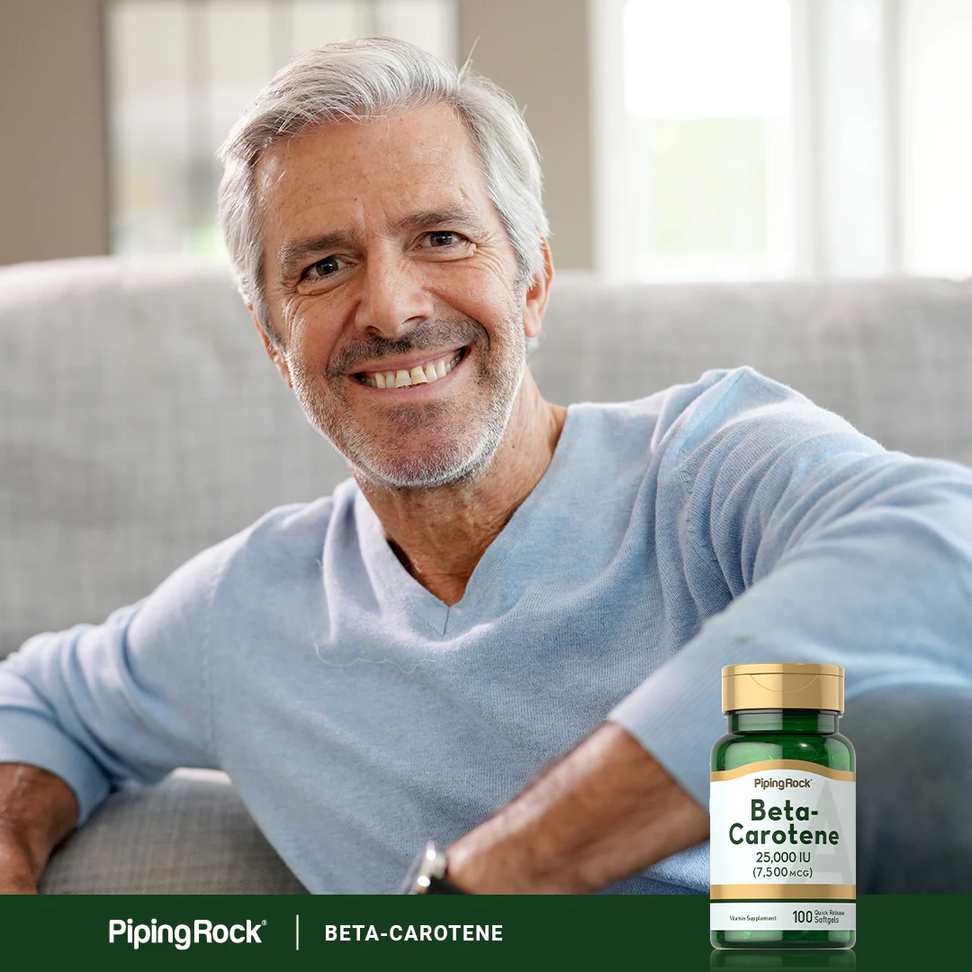 Beta Carotene (Vitamin A), 25,000 IU, 100 Quick Release Softgels - Image 6