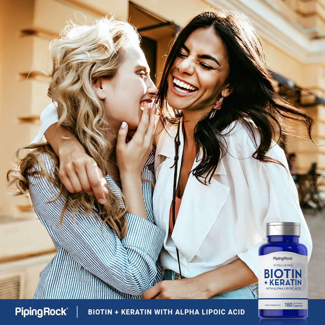 Biotin 5000 mcg (5mg) Plus Keratin, 180 Quick Release Capsules, 2  Bottles - Image 7