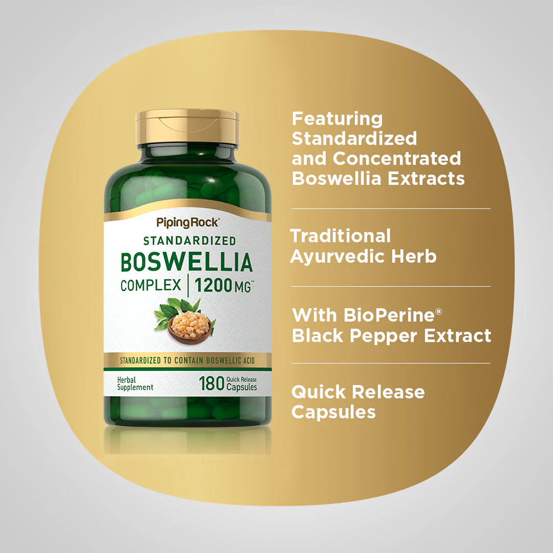 Boswellia Serrata, 1200 mg, 180 Quick Release Capsules, 2  Bottles - Image 4