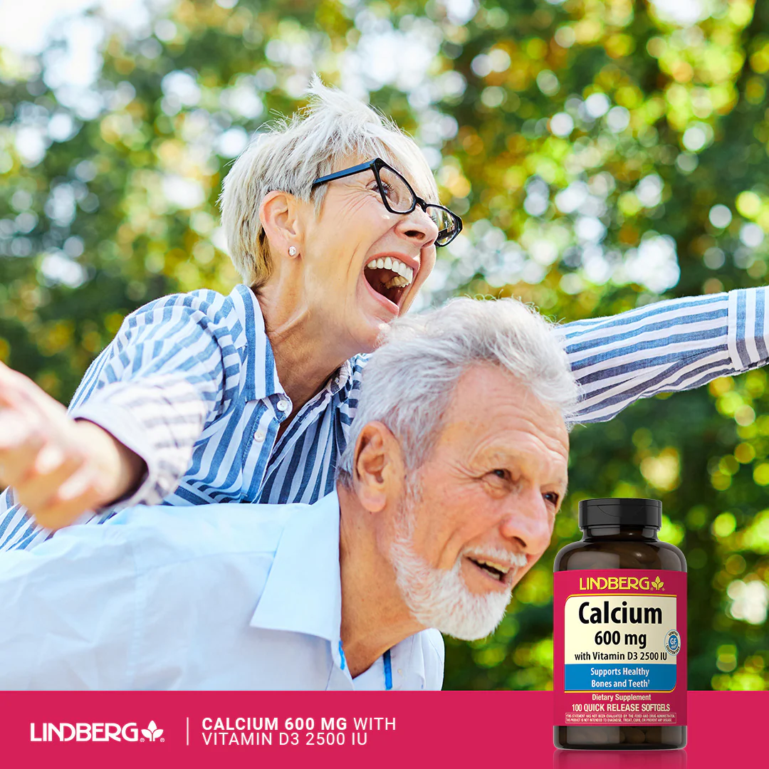 Calcium 600 mg with Vitamin D3 2500 IU, 100 Quick Release Softgels - Image 7