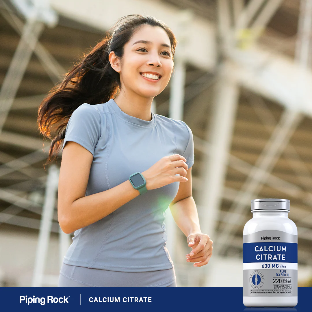 Calcium Citrate 630 mg (per serving) Plus D3 500 IU, 220 Coated Caplets, 2  Bottles - Image 6