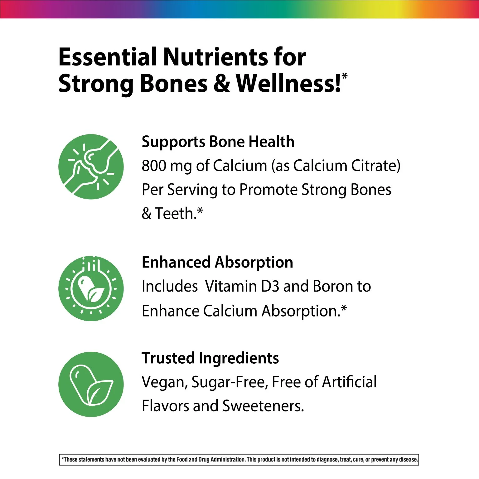 Calcium Citrate Mini-Tablets + Real Food Nutrients, 120 Vegan Mini-Tablets - Image 5
