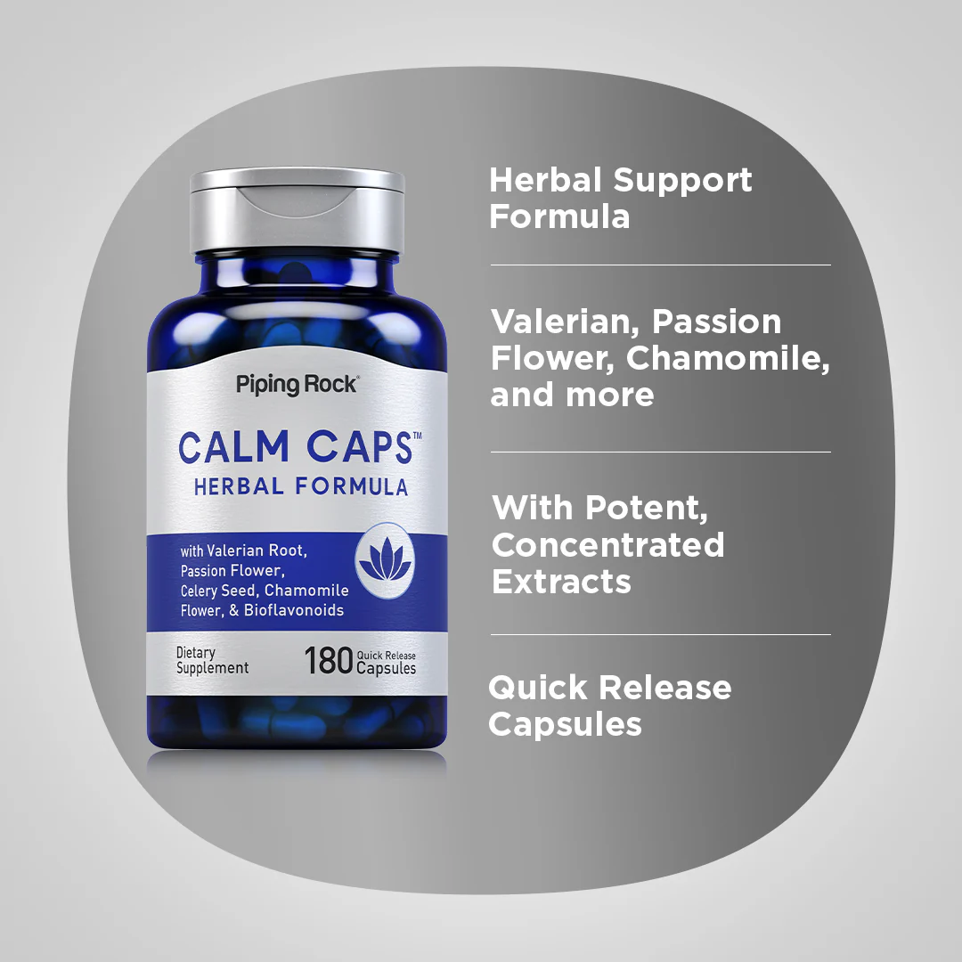 Calm Caps, 180 Quick Release Capsules - Image 4