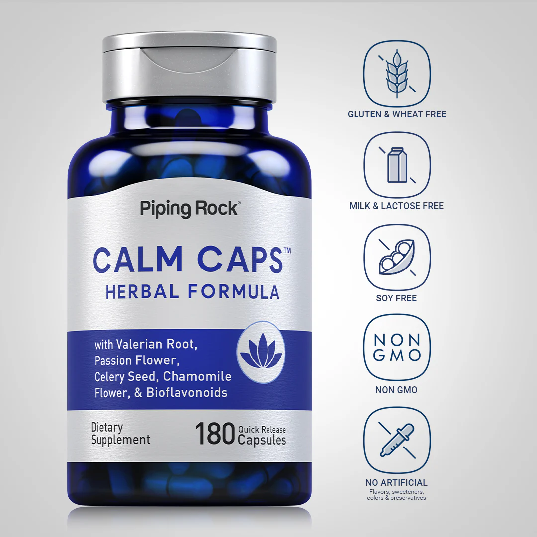 Calm Caps, 180 Quick Release Capsules - Image 5