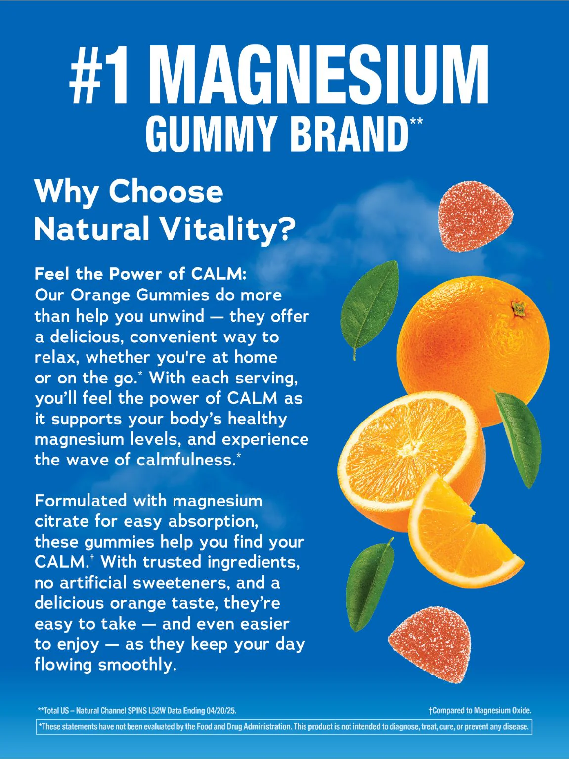 CALM Gummies Orange Flavor, 240 Tasty Gummies - Image 6