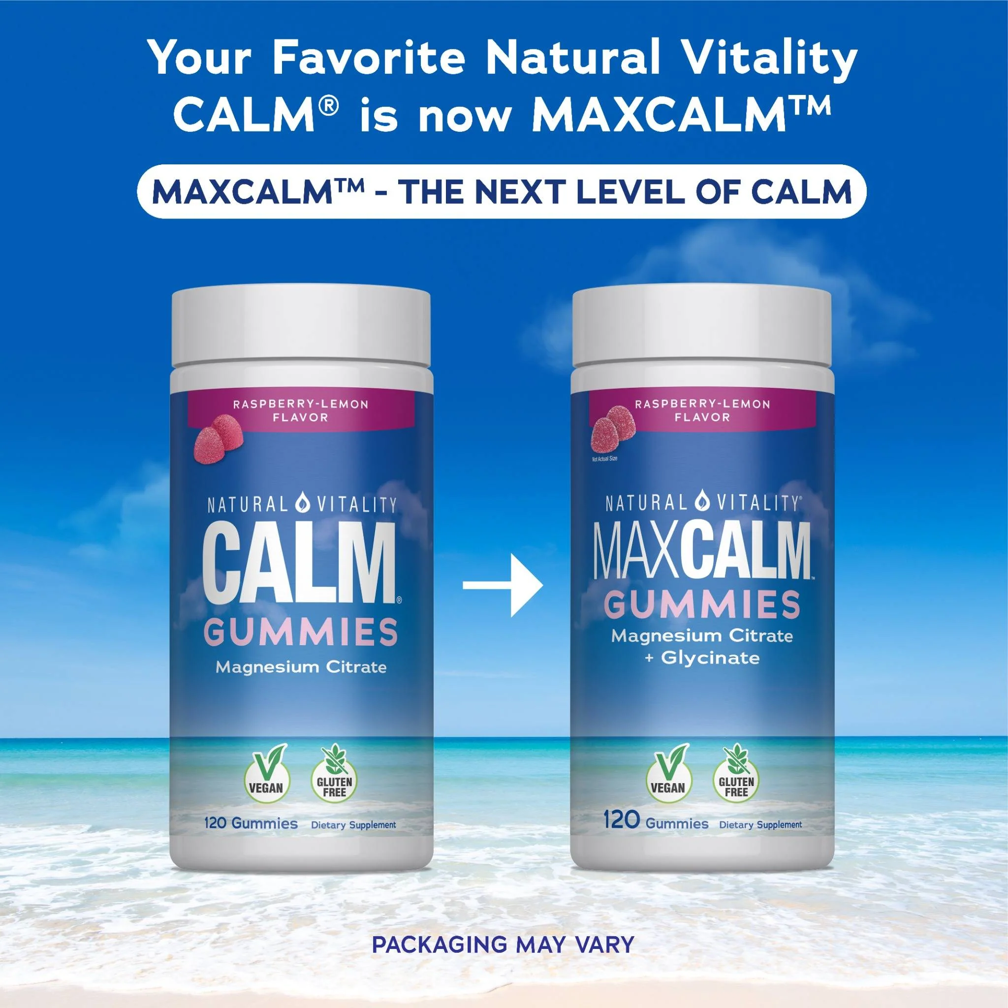 CALM Gummies Raspberry-Lemon Flavor, 120 Tasty Gummies - Image 4