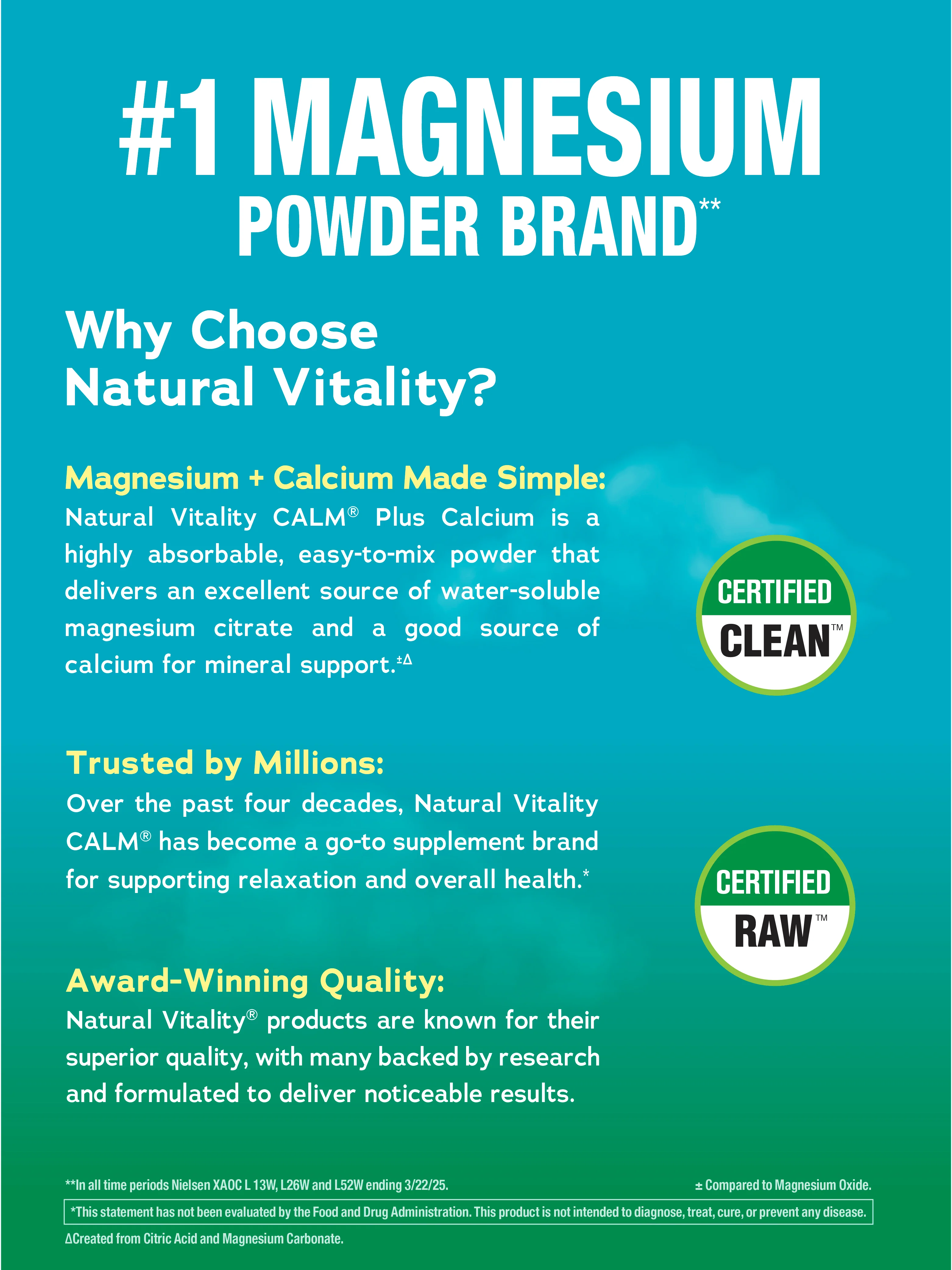 CALM plus Calcium Powder Unflavored, 16 oz (453 g) - Image 7