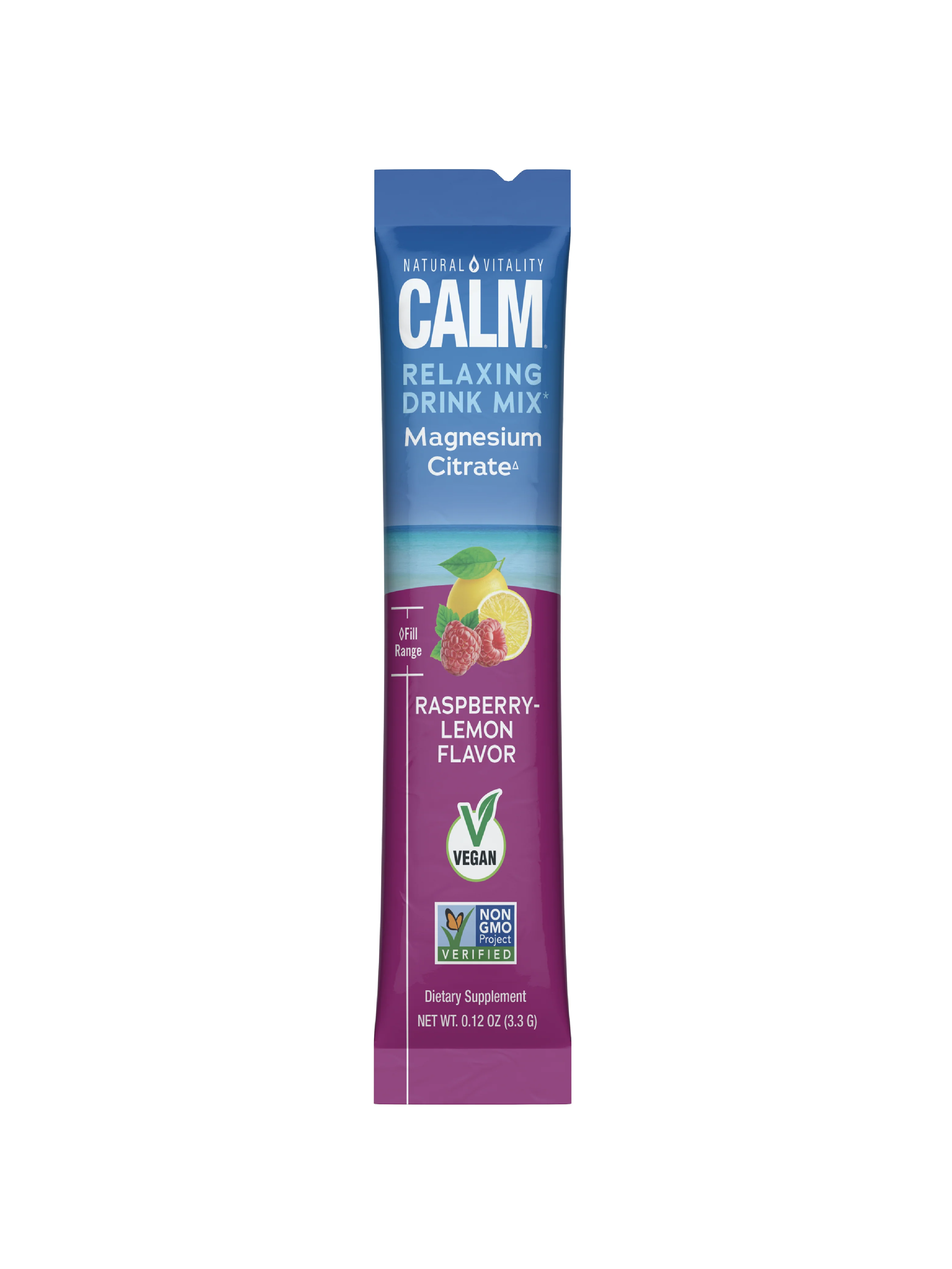 CALM Powder Raspberry-Lemon Stick Packs, 30 Stick Packs - Image 3
