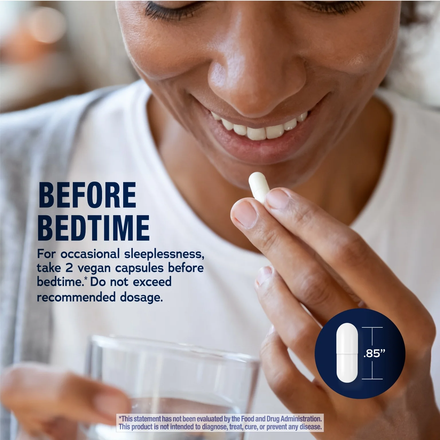 CALM Sleep with Melatonin, 120 Vegan Capsules - Image 6