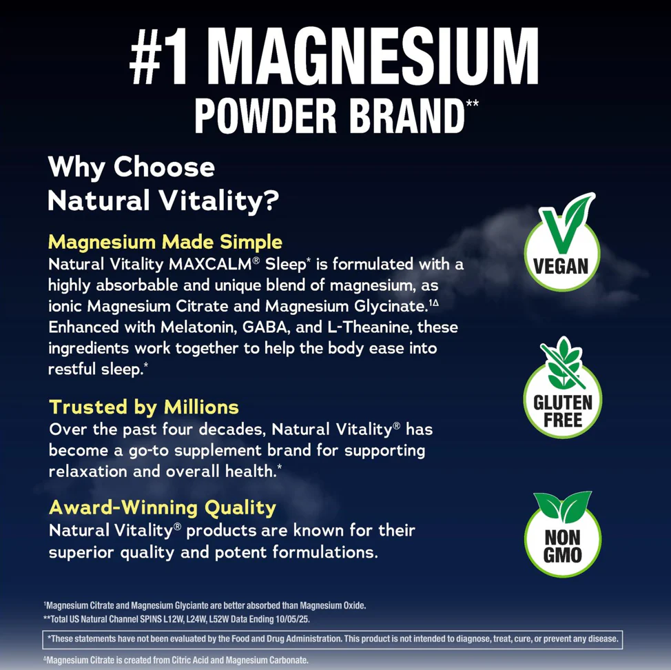 CALM Sleep with Melatonin Powder Wildberry, 6 oz (170 g) Powder - Image 6
