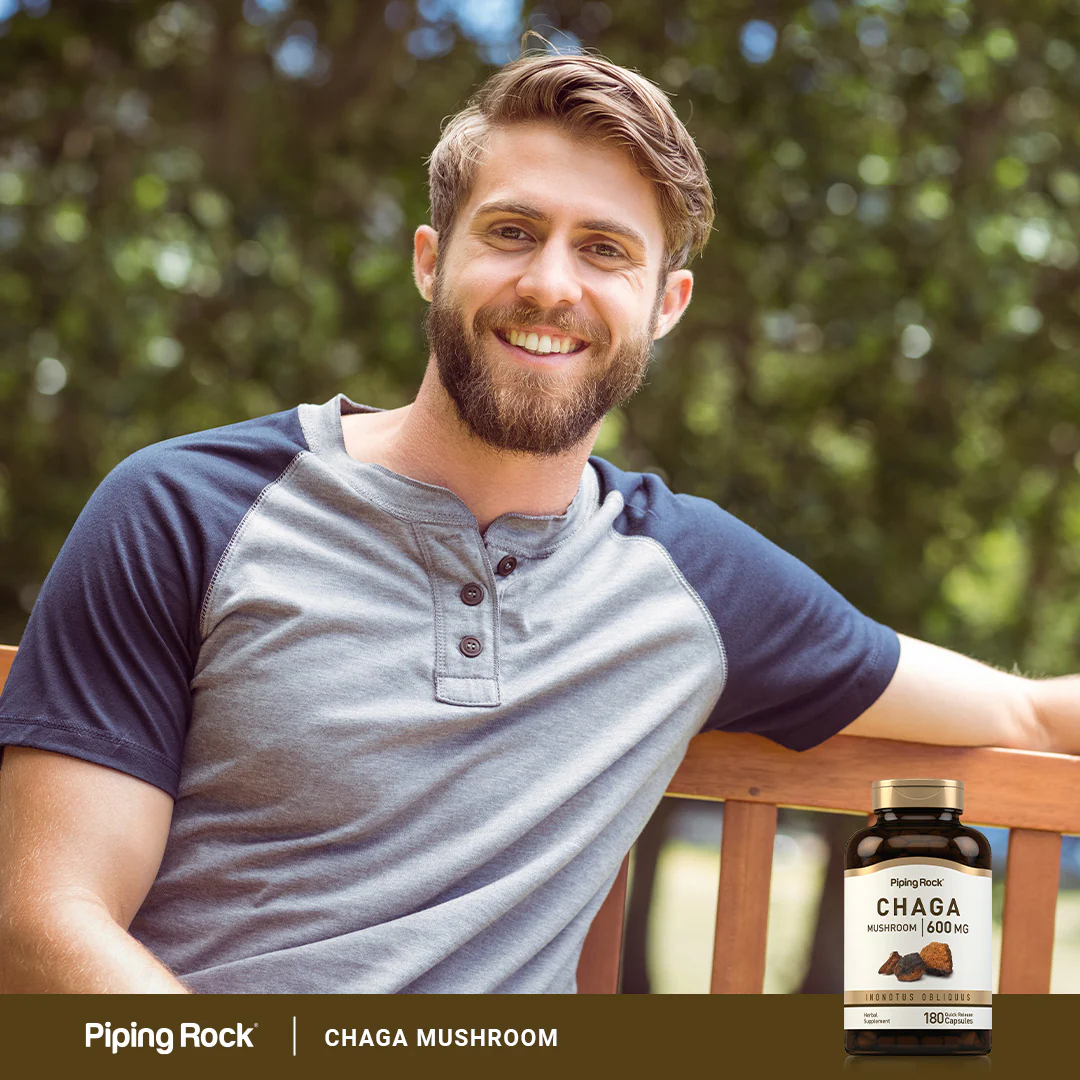 Chaga Mushroom, 600 mg, 180 Quick Release Capsules - Image 7