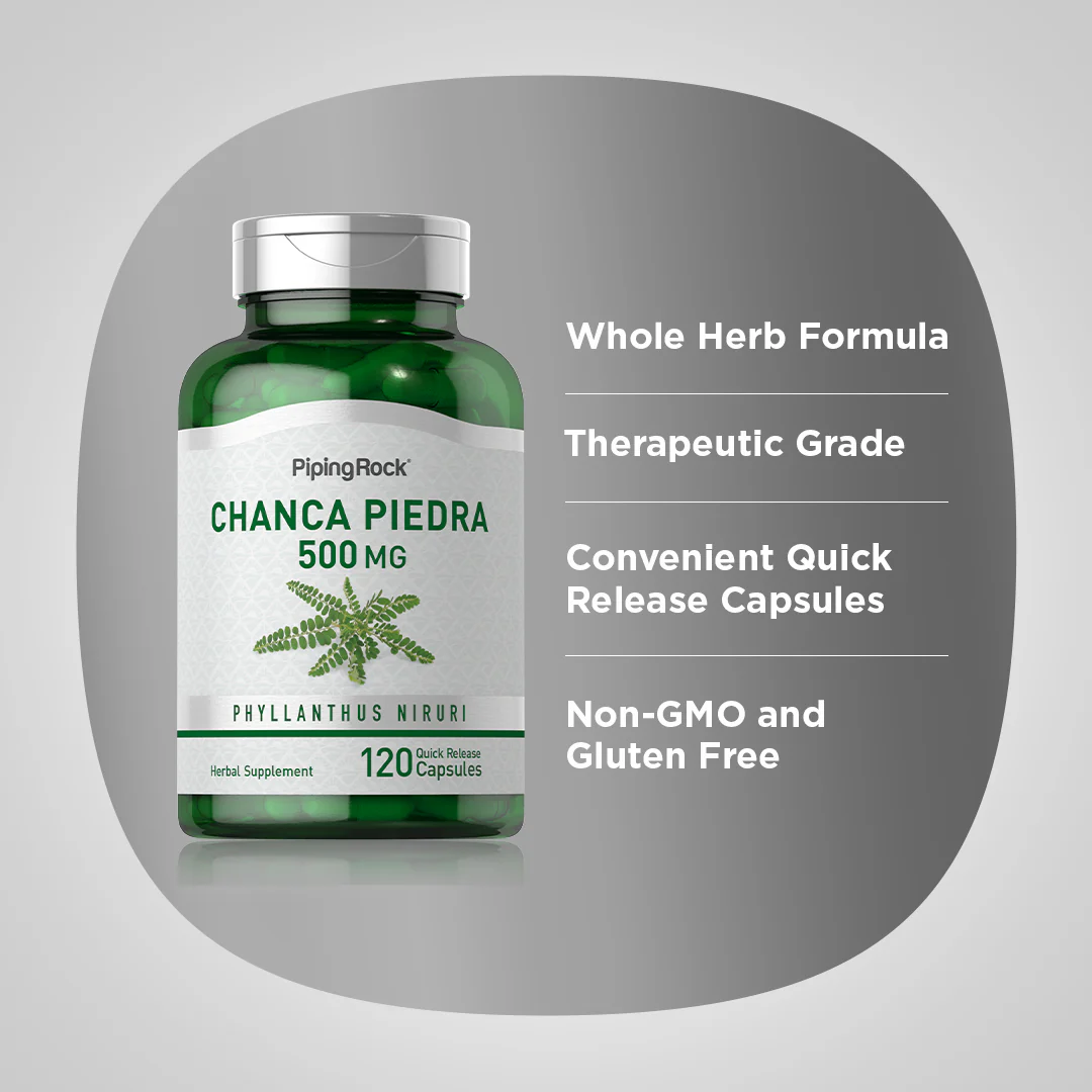 Chanca Piedra (Phyllanthus niruri), 500 mg, 120 Quick Release Capsules - Image 4