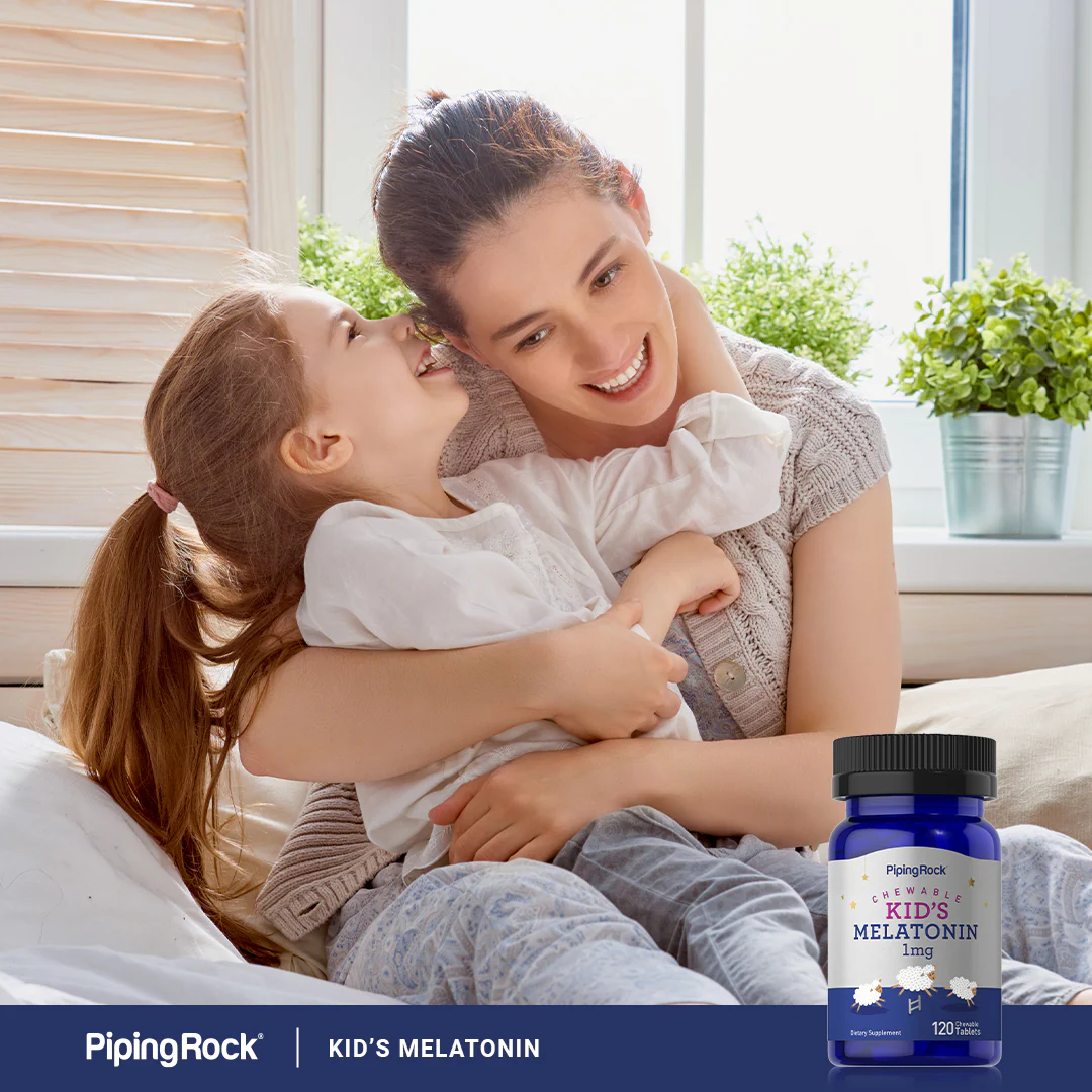 Chewable Kid's Melatonin, 1 mg, 120 Chewable Tablets, 2  Bottles - Image 7