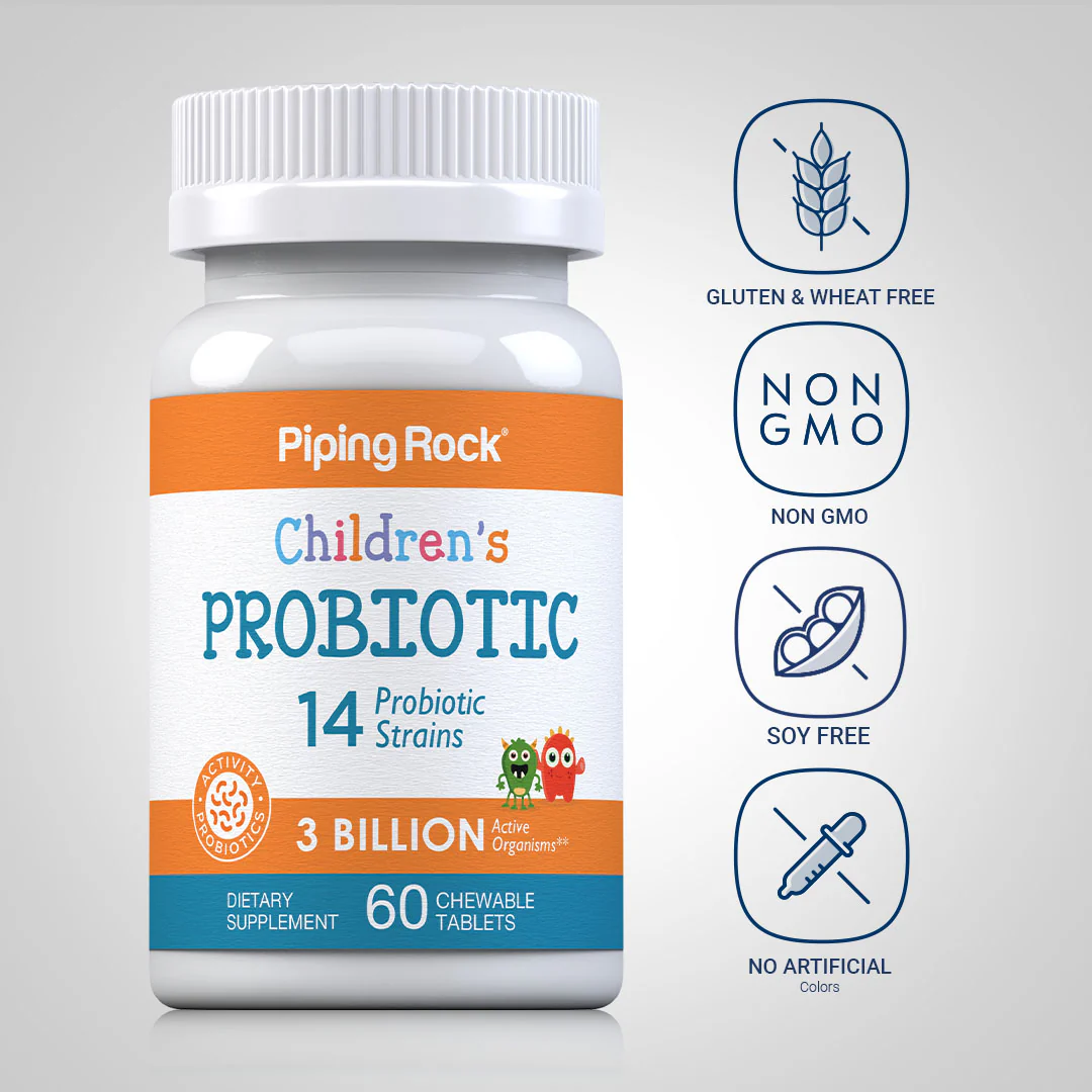 Children's Probiotic 14 Strains 3 Billion Organisms, 60 Chewable Tablets - Image 5