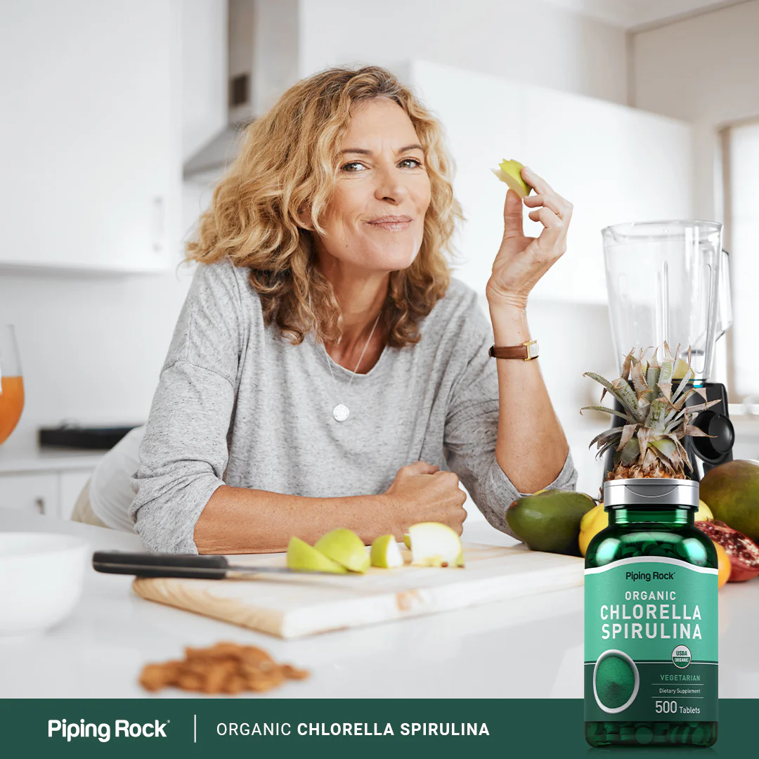Chlorella Spirulina (Organic), 500 Tablets - Image 6