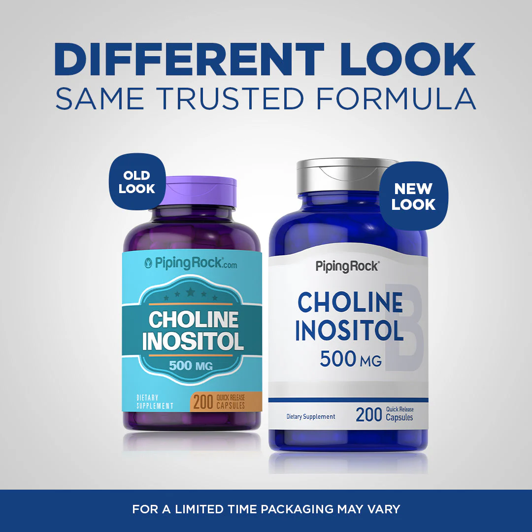 Choline Inositol, 500 mg, 200 Quick Release Capsules, 2  Bottles - Image 4