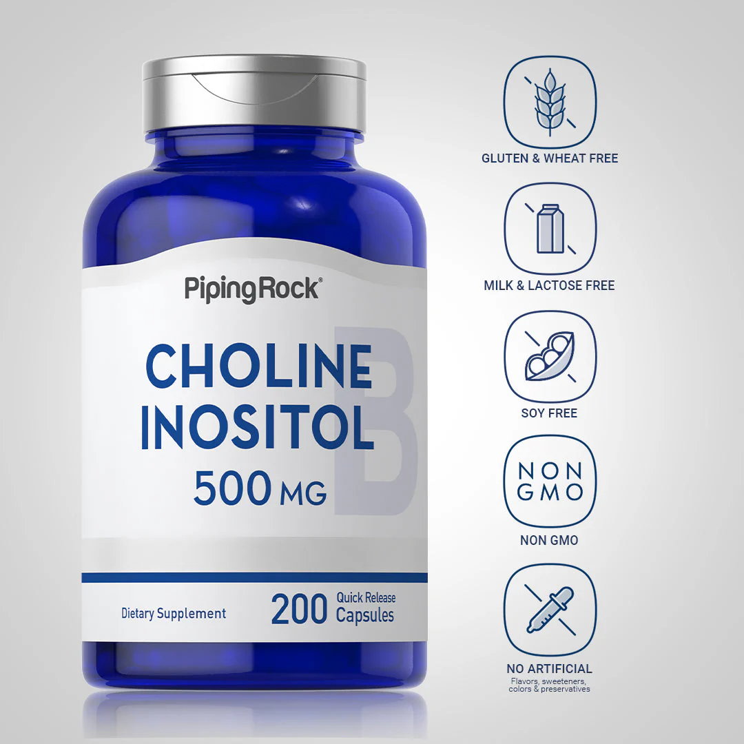 Choline Inositol, 500 mg, 200 Quick Release Capsules, 2  Bottles - Image 6