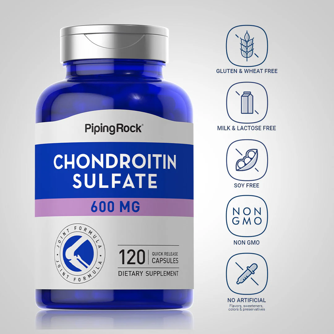 Chondroitin Sulfate, 600 mg, 120 Quick Release Capsules, 2  Bottles - Image 5