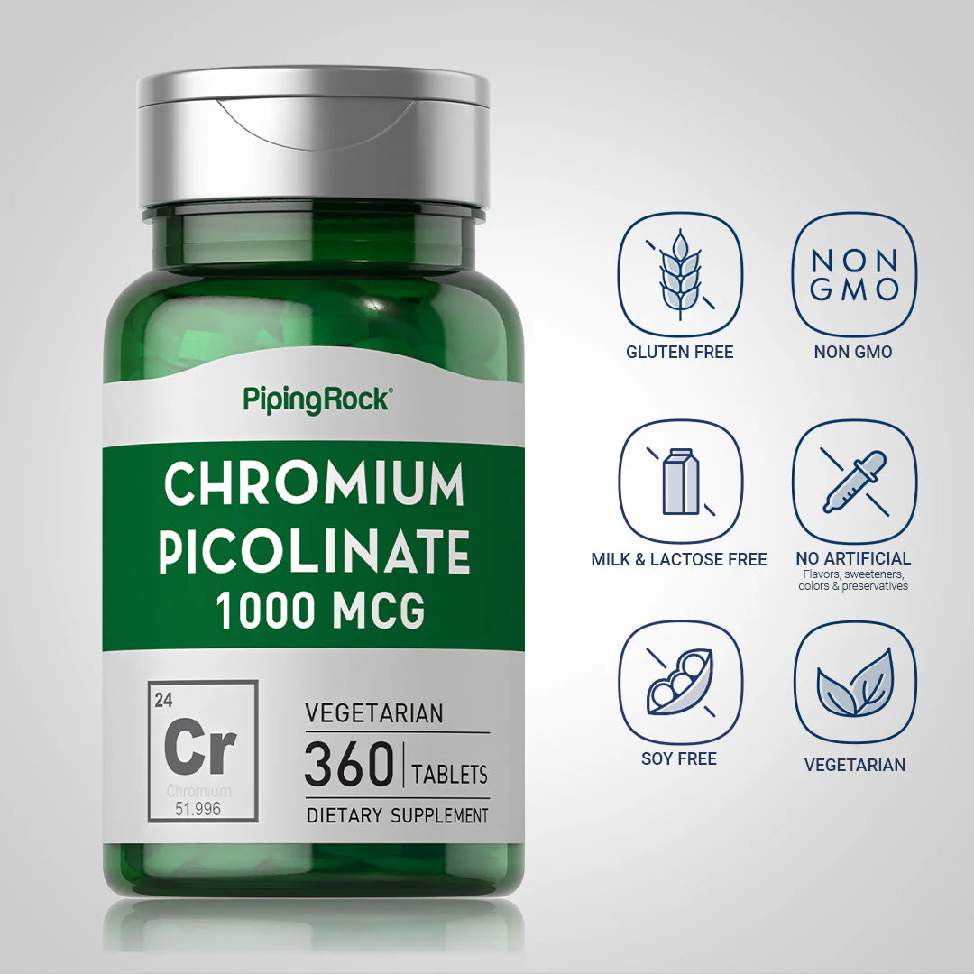 Chromium Picolinate, 1000 mcg, 360 Tablets, 2  Bottles - Image 5
