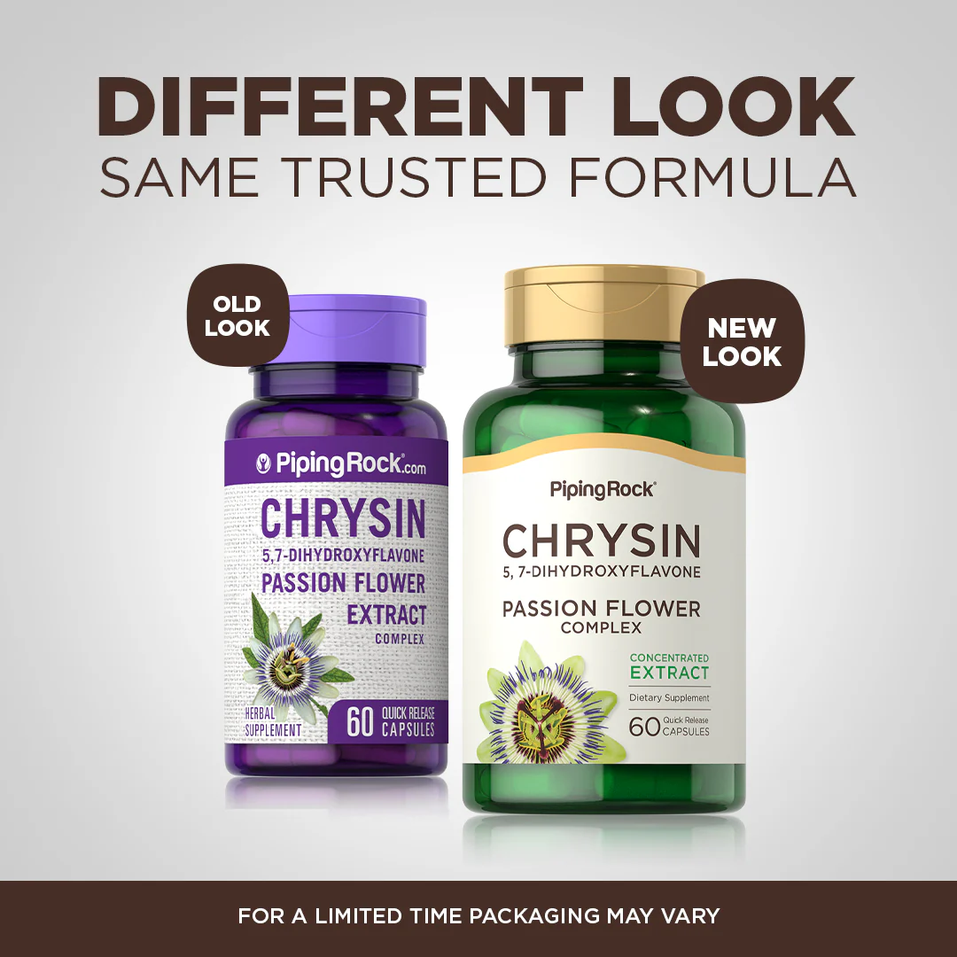 Chrysin Extract (Passion Flower Ext), 500 mg, 60 Quick Release Capsules - Image 4