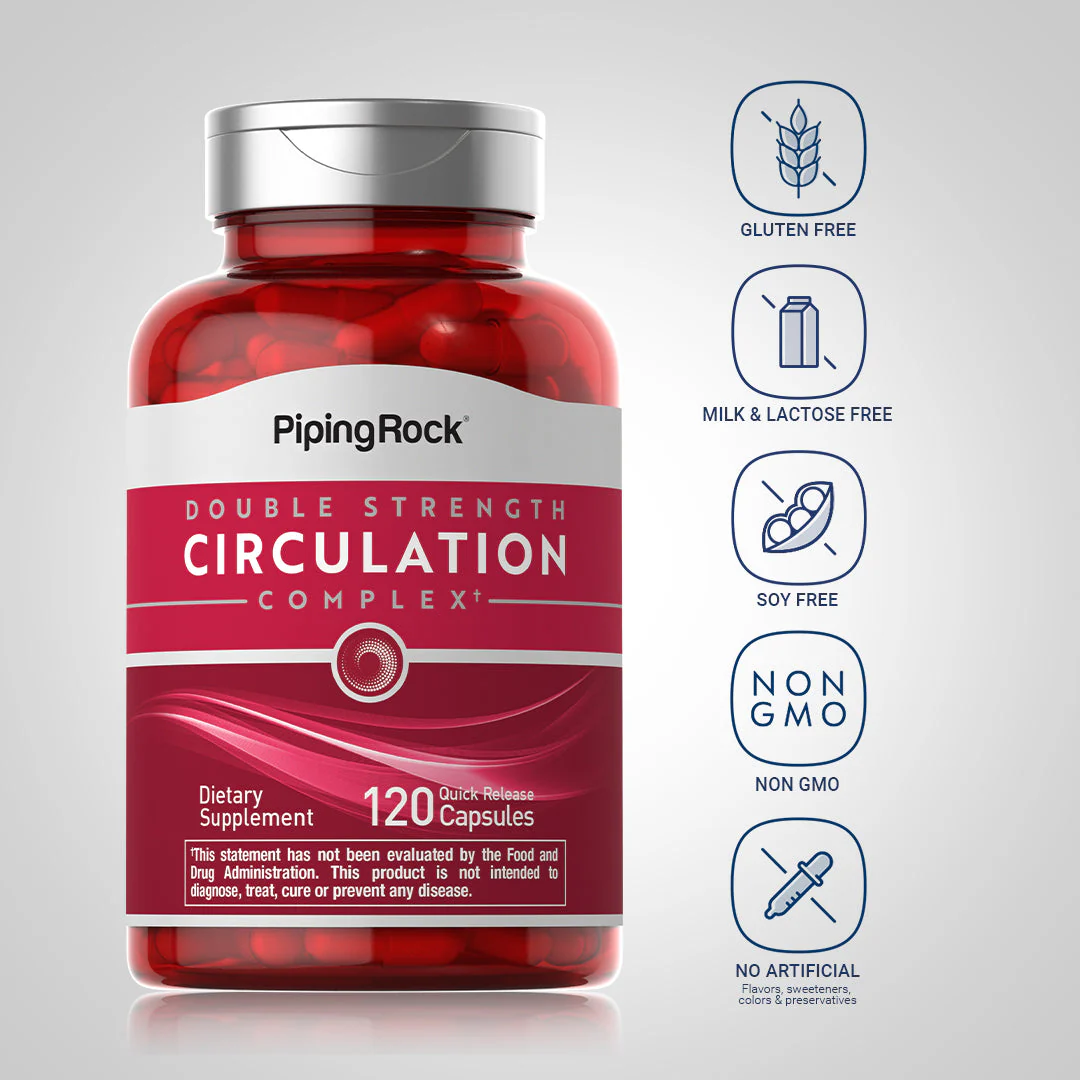 Circulation Complex (Double Strength), 120 Quick Release Capsules - Image 5