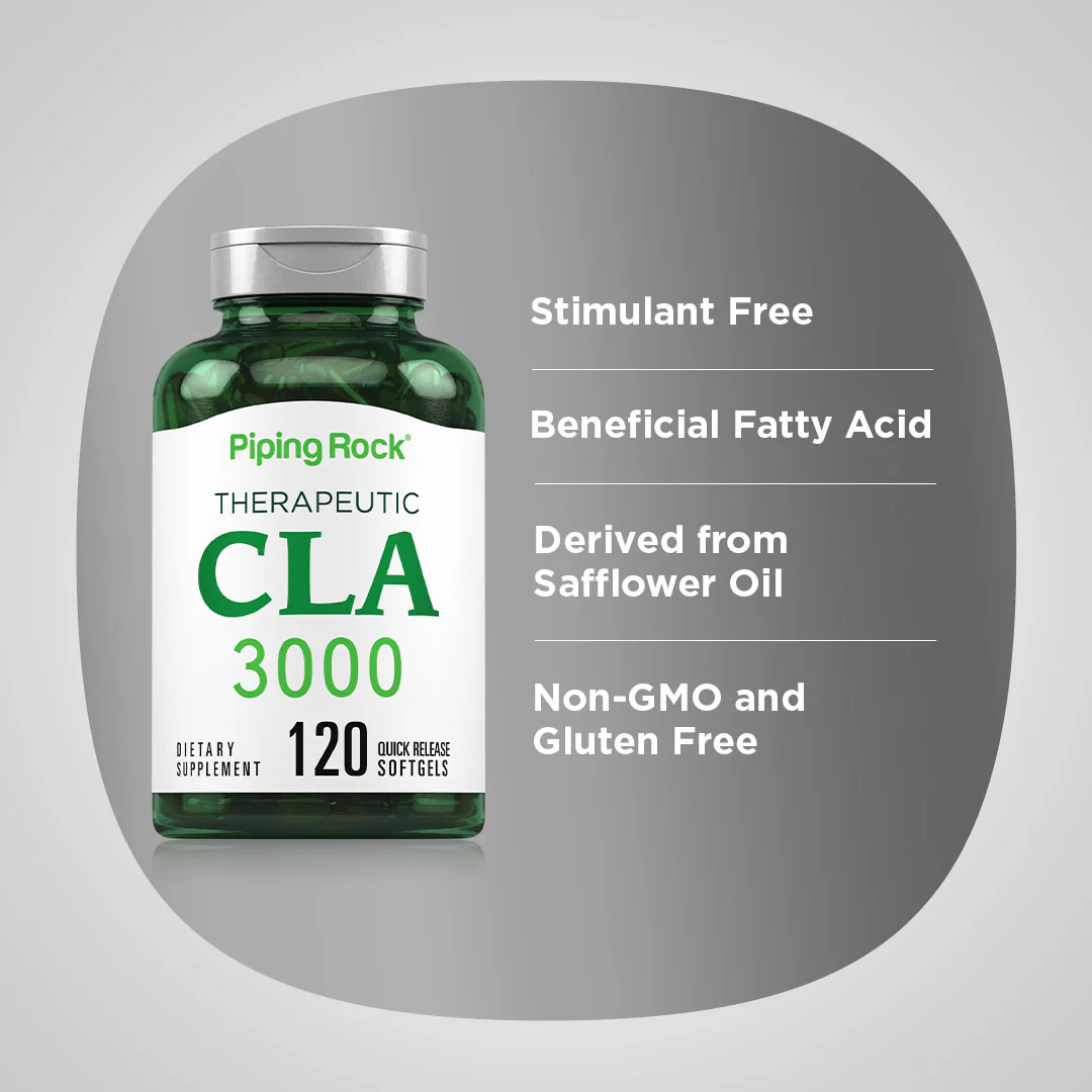 CLA 3000 (Therapeutic), 3000 mg (per serving), 120 Quick Release Softgels, 2  Bottles - Image 4