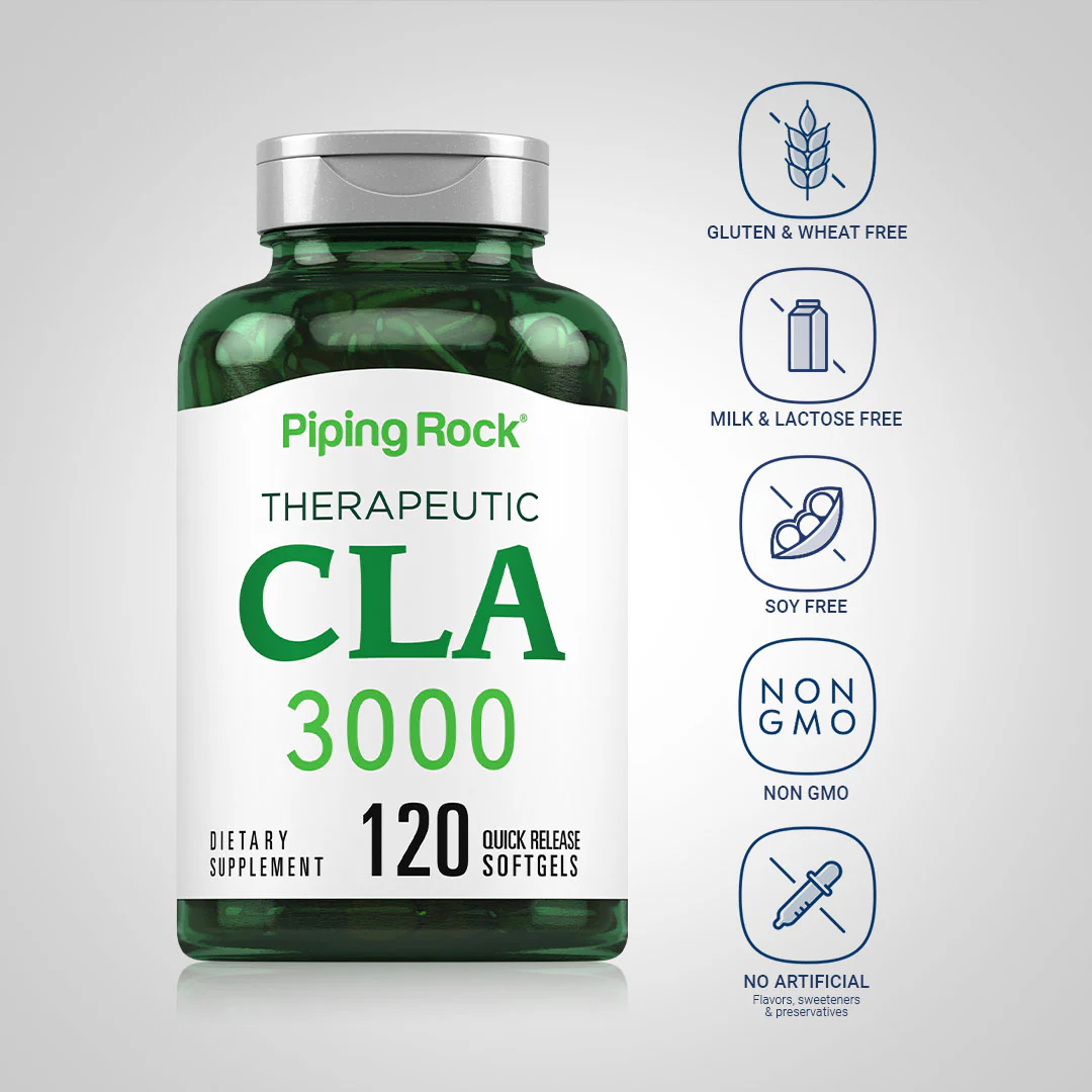 CLA 3000 (Therapeutic), 3000 mg (per serving), 120 Quick Release Softgels, 2  Bottles - Image 5