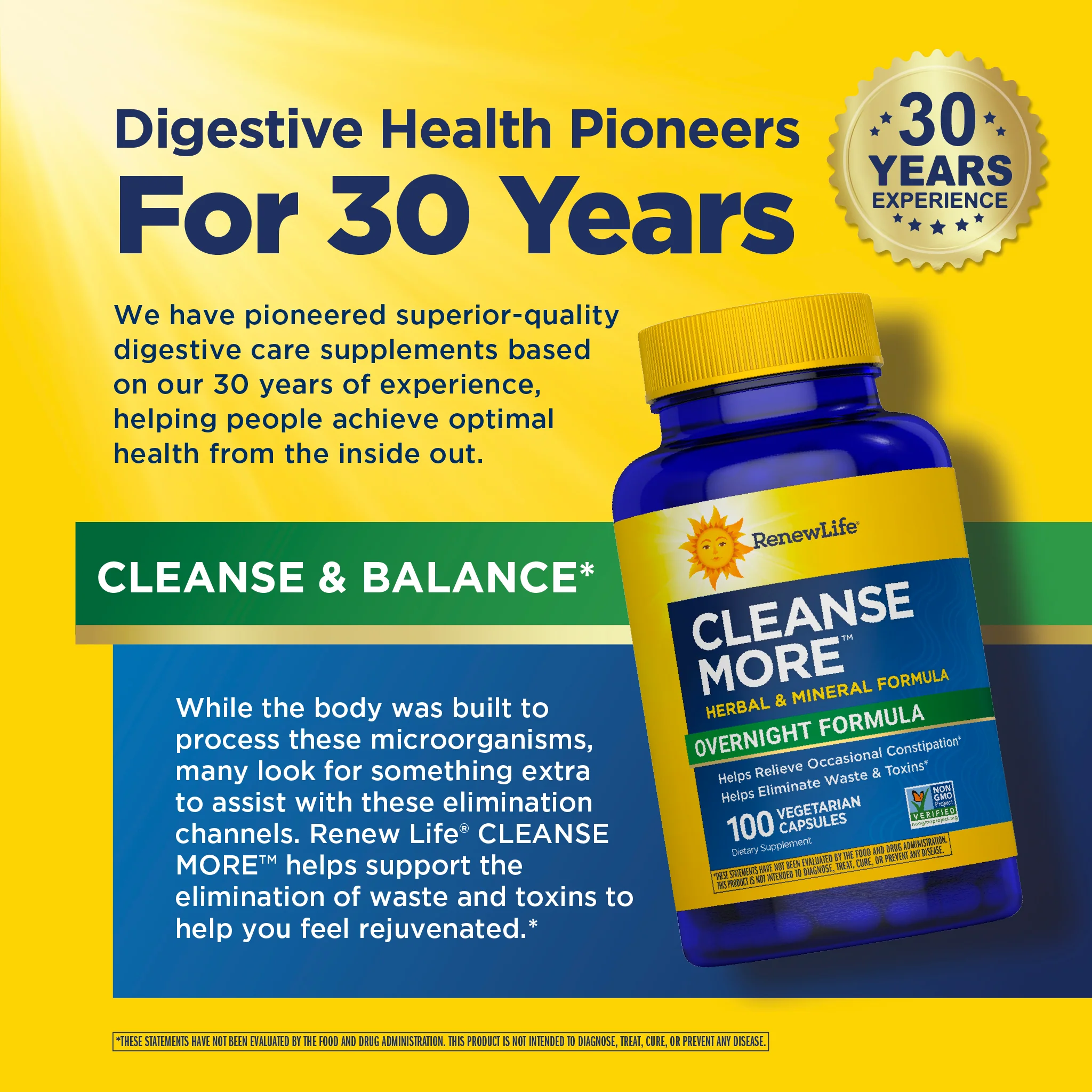 Cleanse More Overnight Formula, 100 Vegetarian Capsules - Image 8