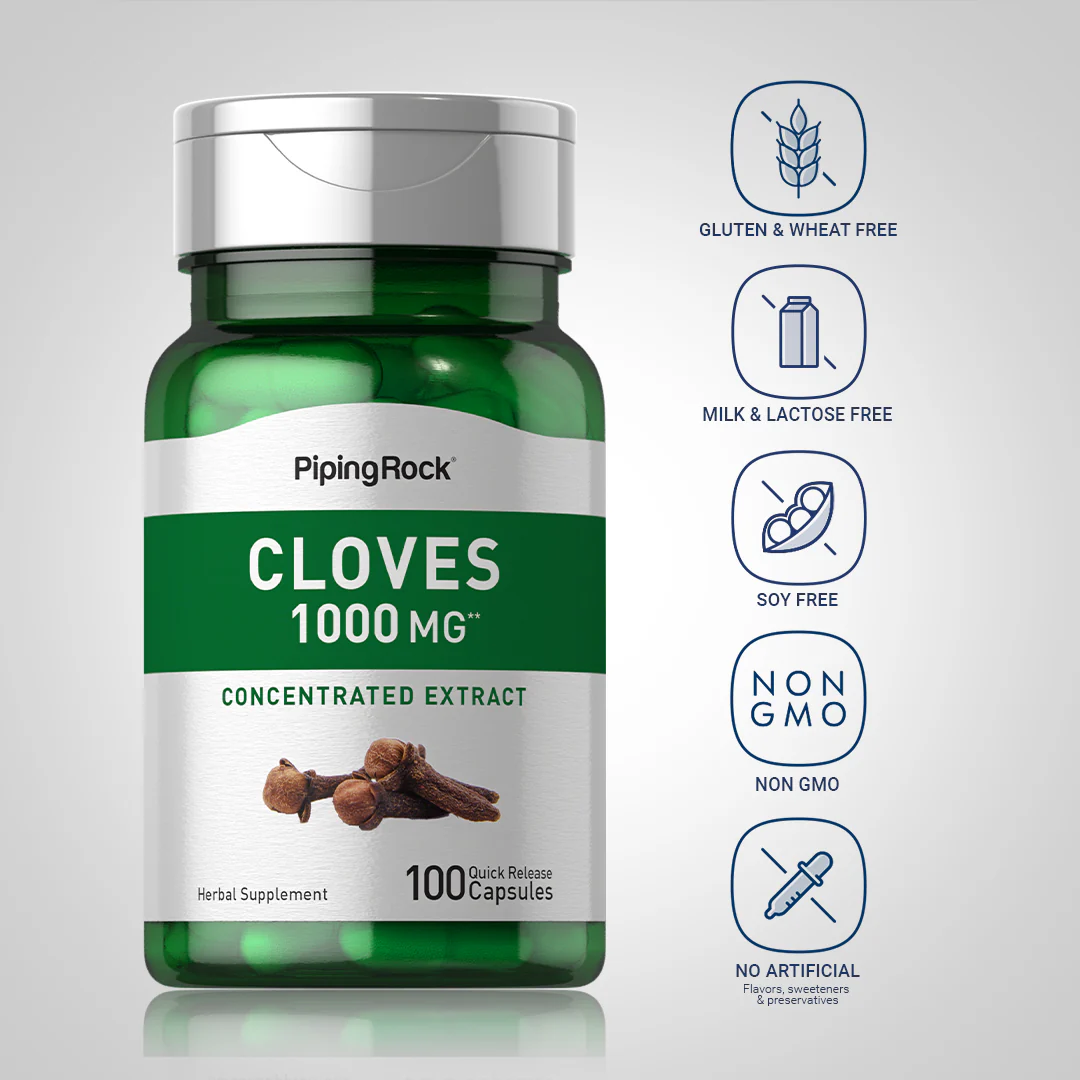 Cloves, 1000 mg, 100 Quick Release Capsules - Image 5