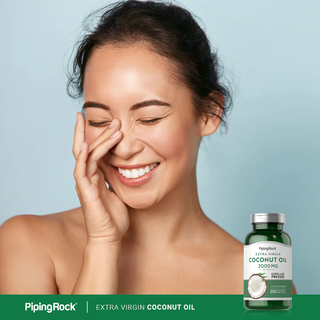 Coconut Oil (Extra Virgin), 2000 mg (per serving), 200 Quick Release Softgels - Image 7